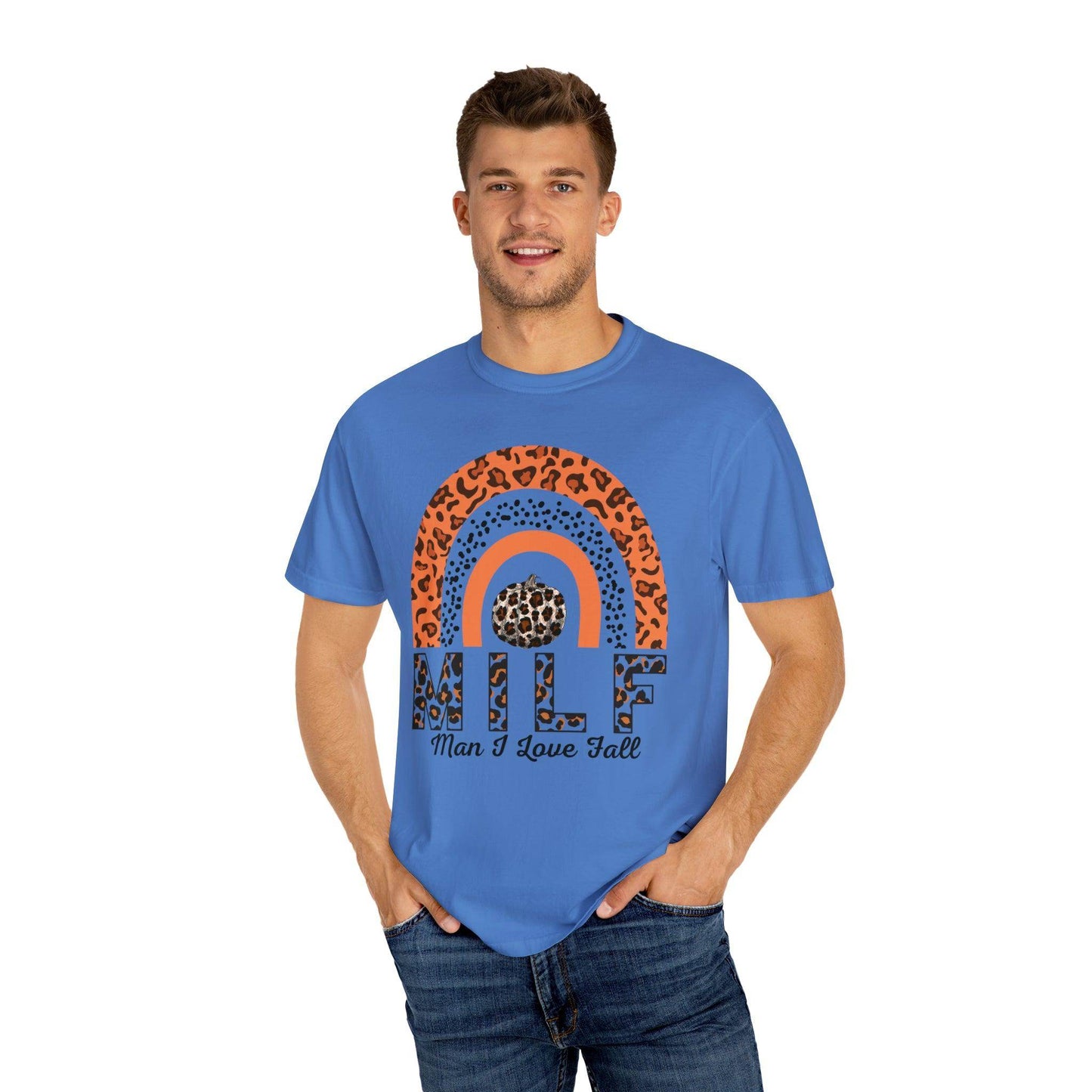 Man I love Fall Gift for Fall Funny fall shirts gift Pumpkin comfort colors shirt - Giftsmojo