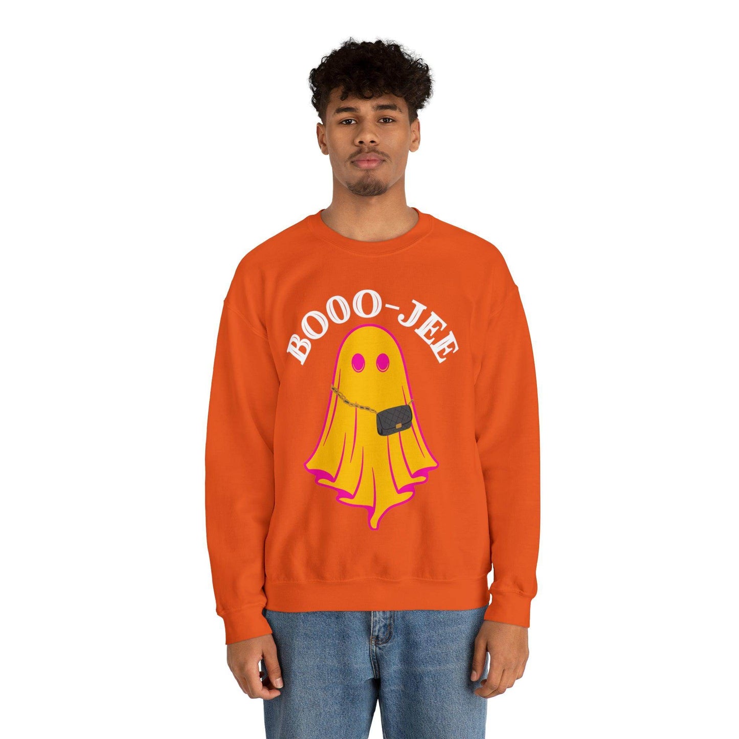 Booo-Jee Sweatshirt, Boo Halloween Sweatshirt, Spooky Ghost Sweatshirt, Boo Jee Shirt, Halloween Ghost Sweatshirt, Halloween Boo Shirt - Giftsmojo