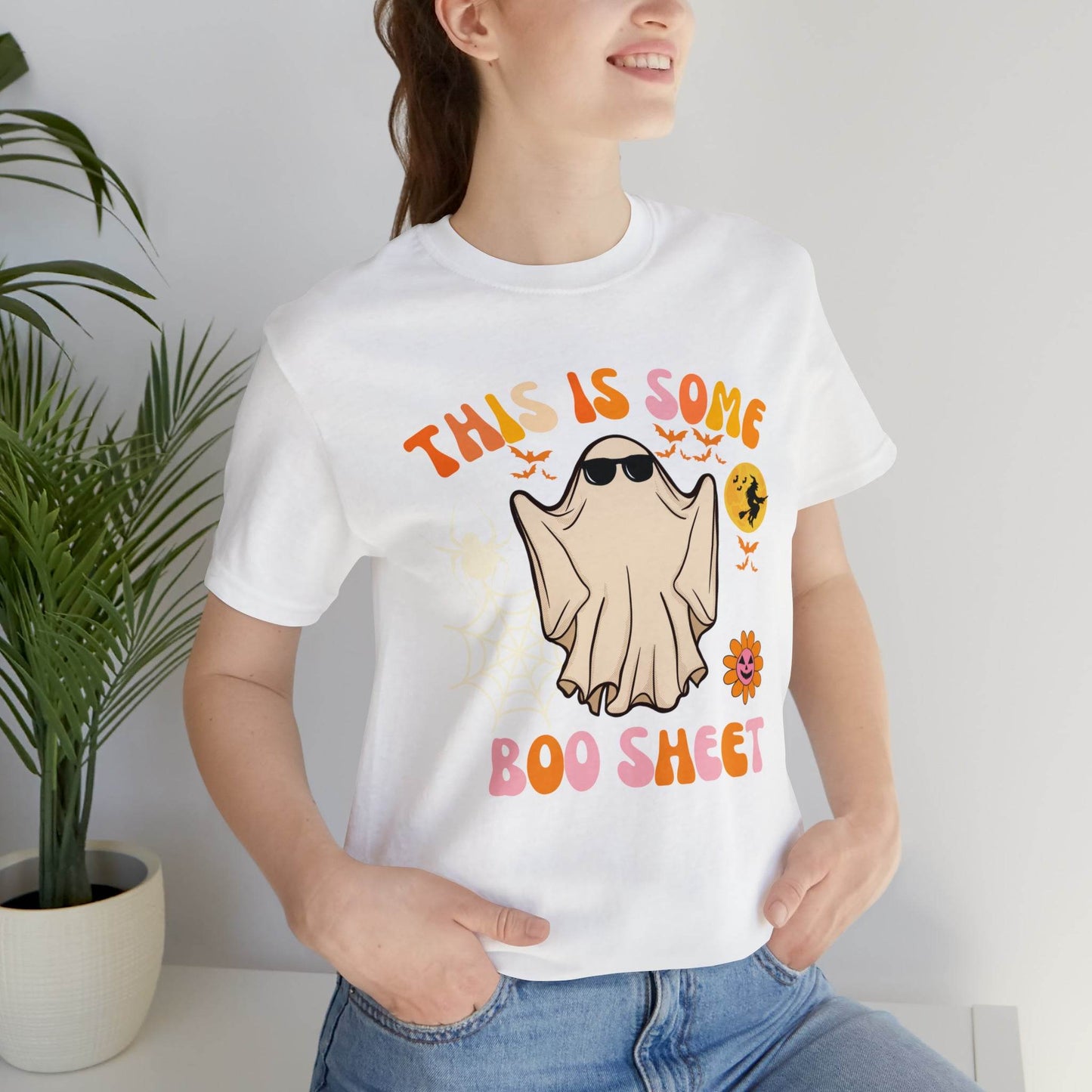 This Is Some Boo Sheet Funny Halloween Shirt Funny Halloween Costume Spooky Season Tee Funny Gift Shirt for Birthday Christmas Anniversary - Giftsmojo