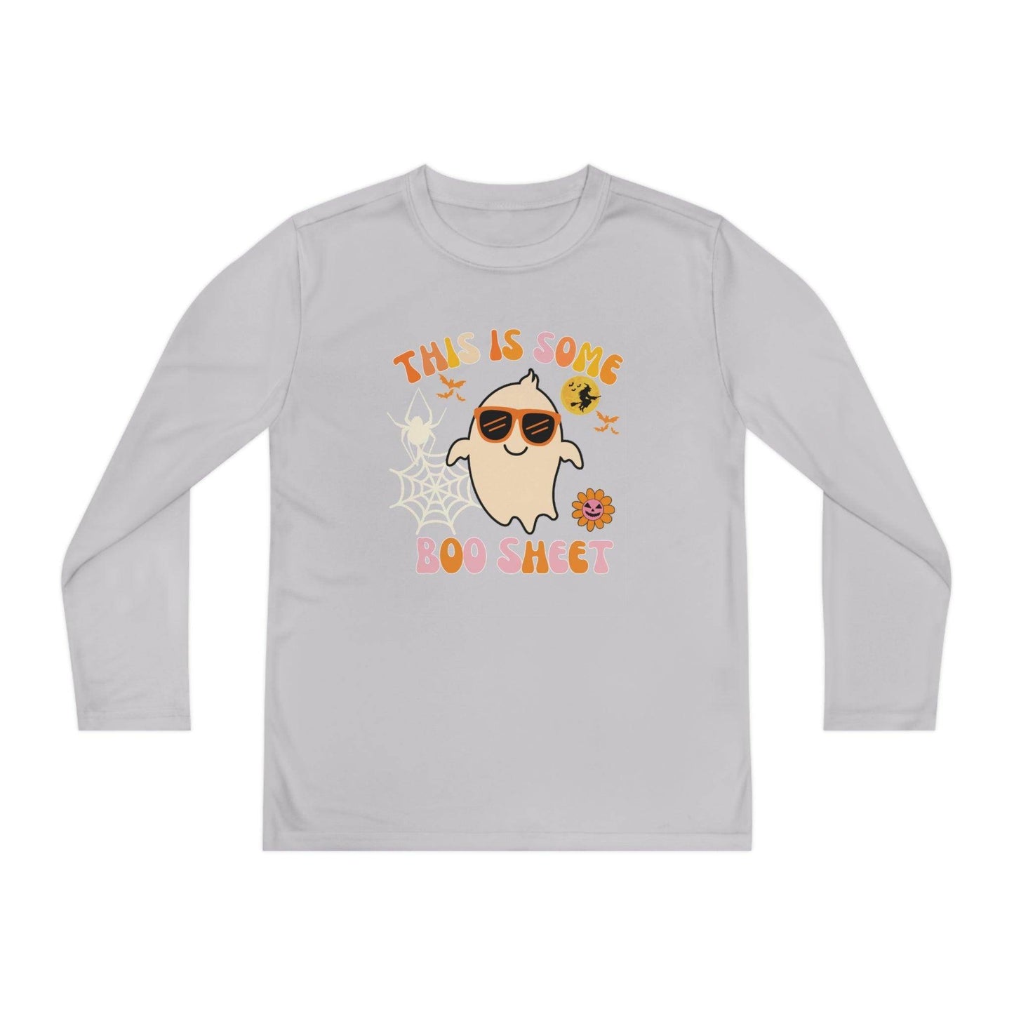 This is Some Boo Sheet Youth Halloween Costume Long Sleeve Competitor Tee Boo Sheet Halloween Shirt - Giftsmojo