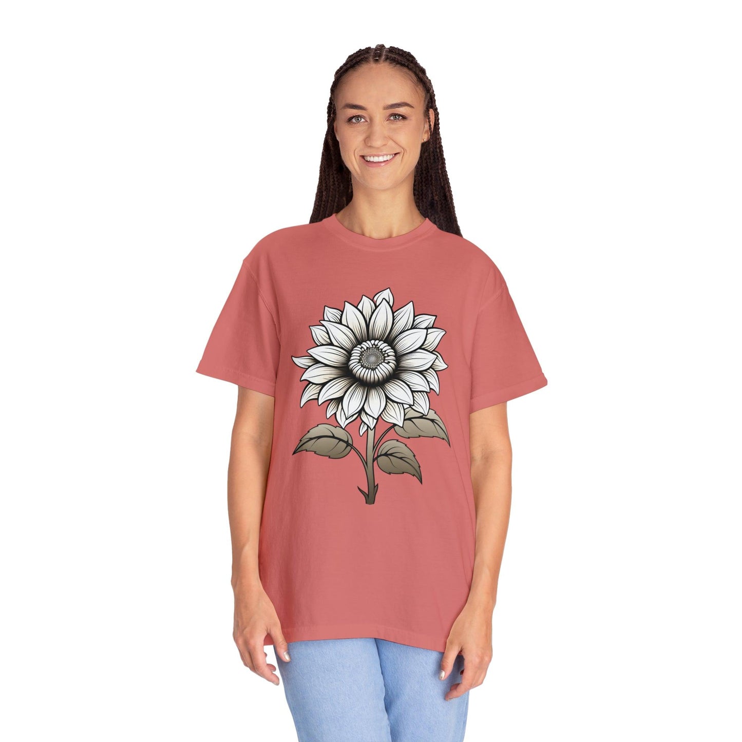 Sunflower Shirt Vintage Flower Shirt Aesthetic, Floral Graphic Tee Floral Shirt Flower T-shirt, Wild Flower Shirt Gift For Her