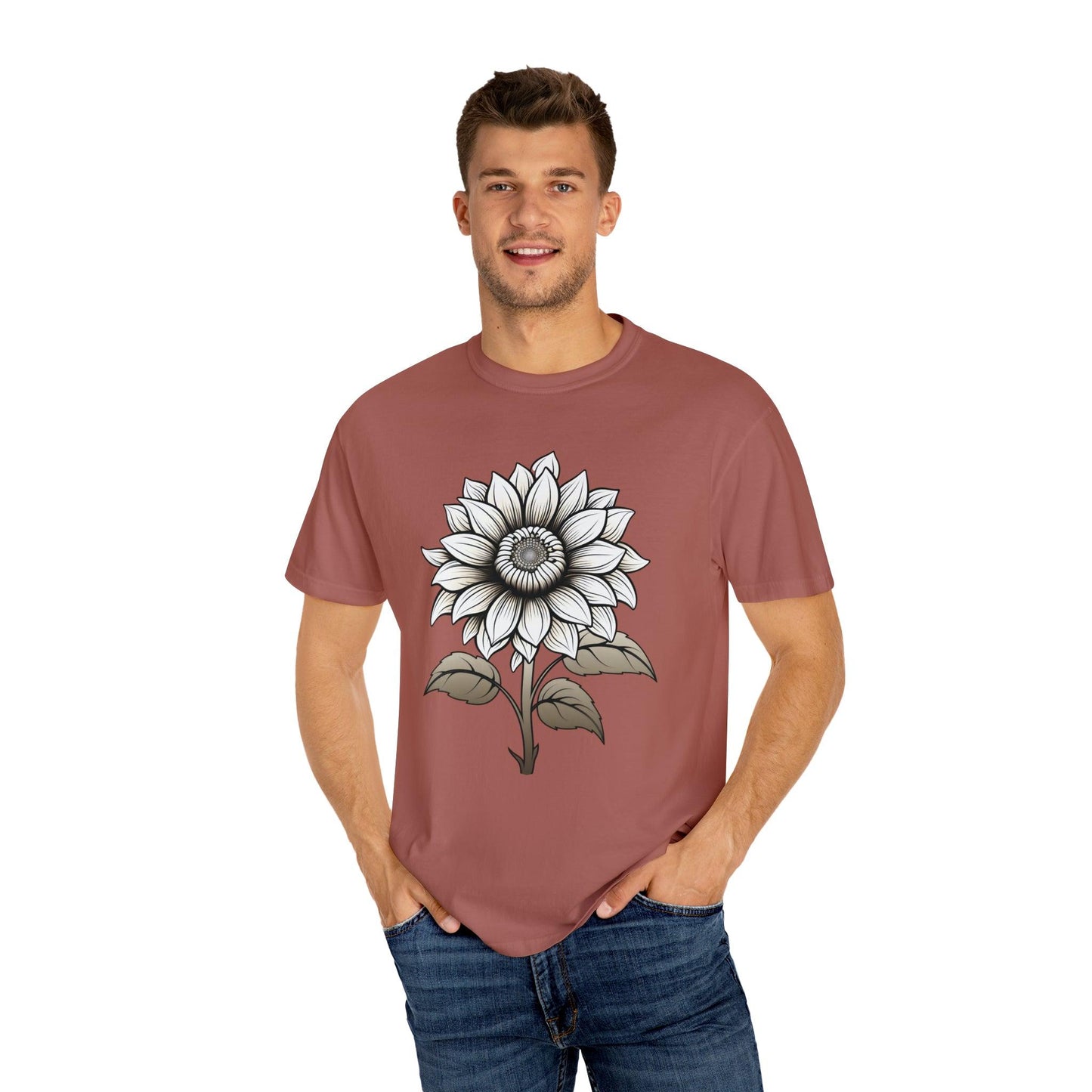 Sunflower Shirt Vintage Flower Shirt Aesthetic, Floral Graphic Tee Floral Shirt Flower T-shirt, Wild Flower Shirt Gift For Her