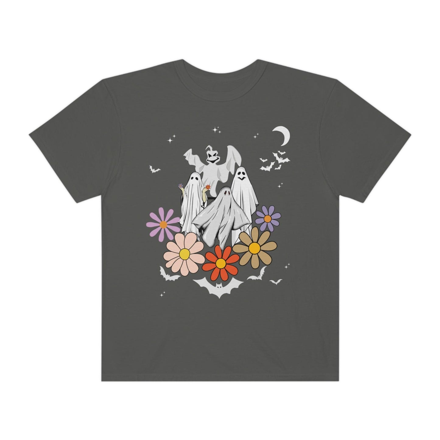 Retro Halloween t-shirt, Vintage Floral Ghost Shirt Halloween Shirt