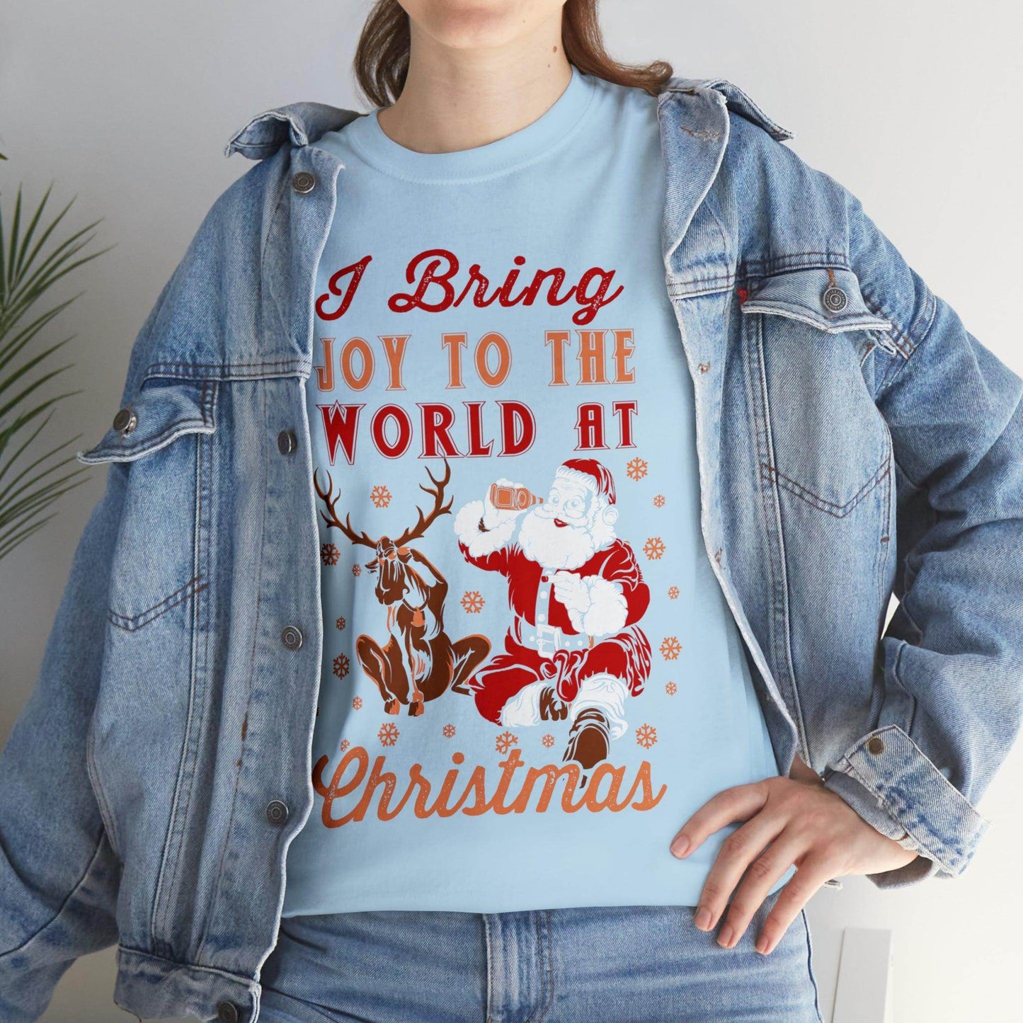 I bring Joy to the World at Christmas Shirt, Christmas Tee Christmas outfit, Christmas gifts - Giftsmojo