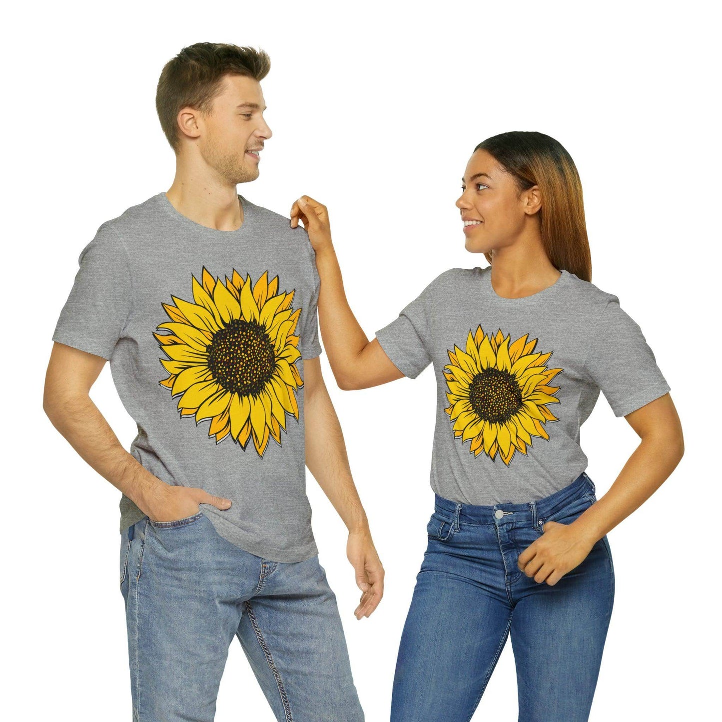 Sunflower Shirt, Floral Tee Shirt, Flower Shirt, Garden Shirt, Womens Fall Summer Shirt Sunshine Tee, Gift for Gardener, Nature lover shirt - Giftsmojo