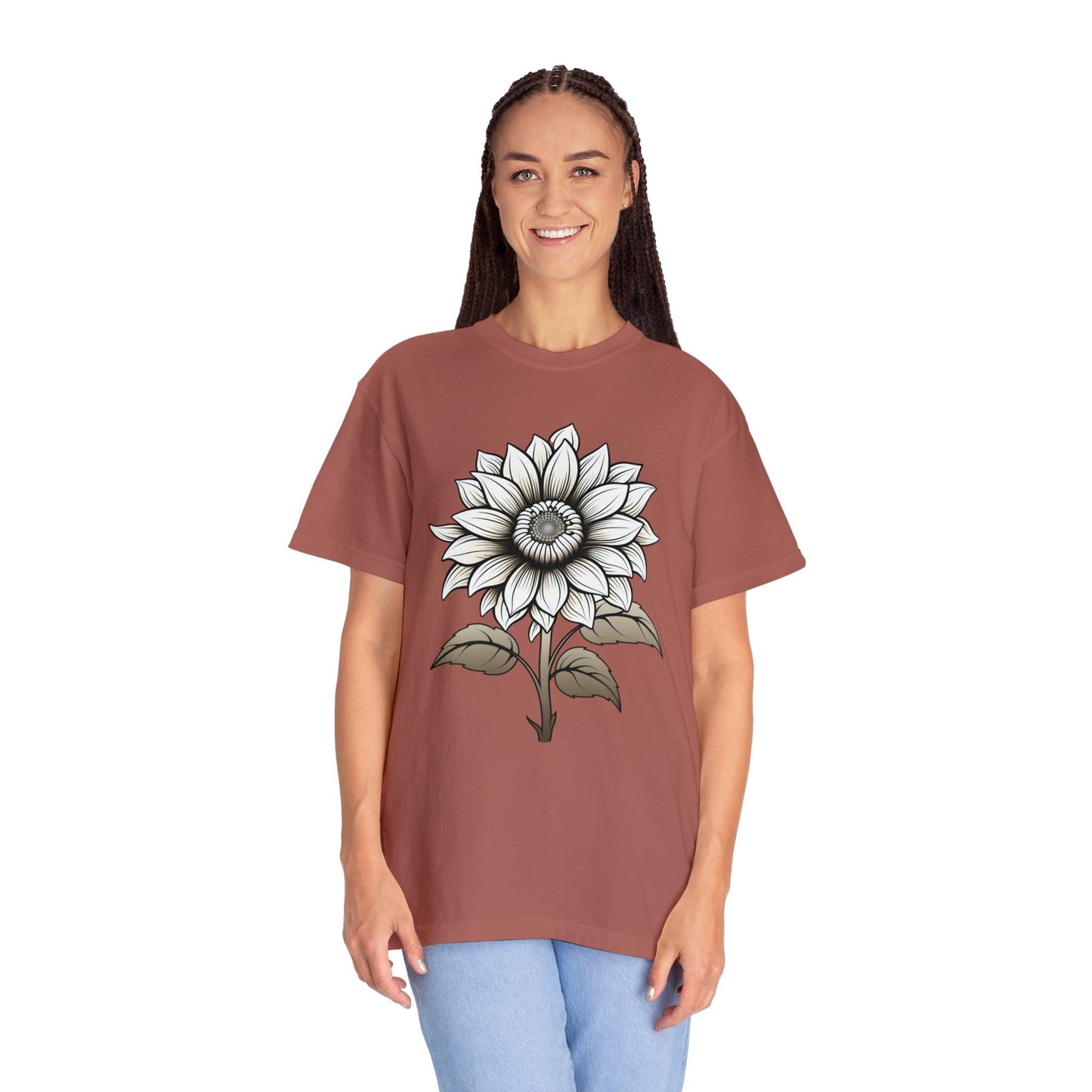 Sunflower Shirt Vintage Flower Shirt Aesthetic, Floral Graphic Tee Floral Shirt Flower T-shirt, Wild Flower Shirt Gift For Her