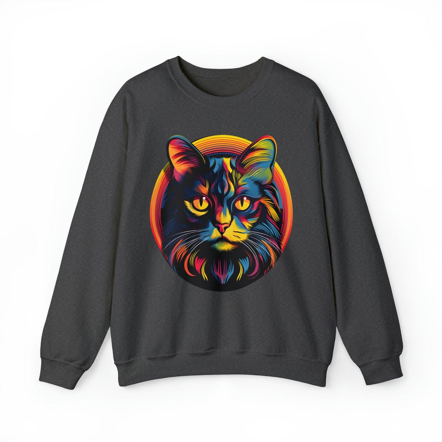 Vintage Cat Lover Sweater Retro Cat Sweatshirt Animal Lover Gift Cat Mom Gift Cat Lover Gift Cat Mom Sweatshirt Cat Crewneck Sweatshirt - Giftsmojo