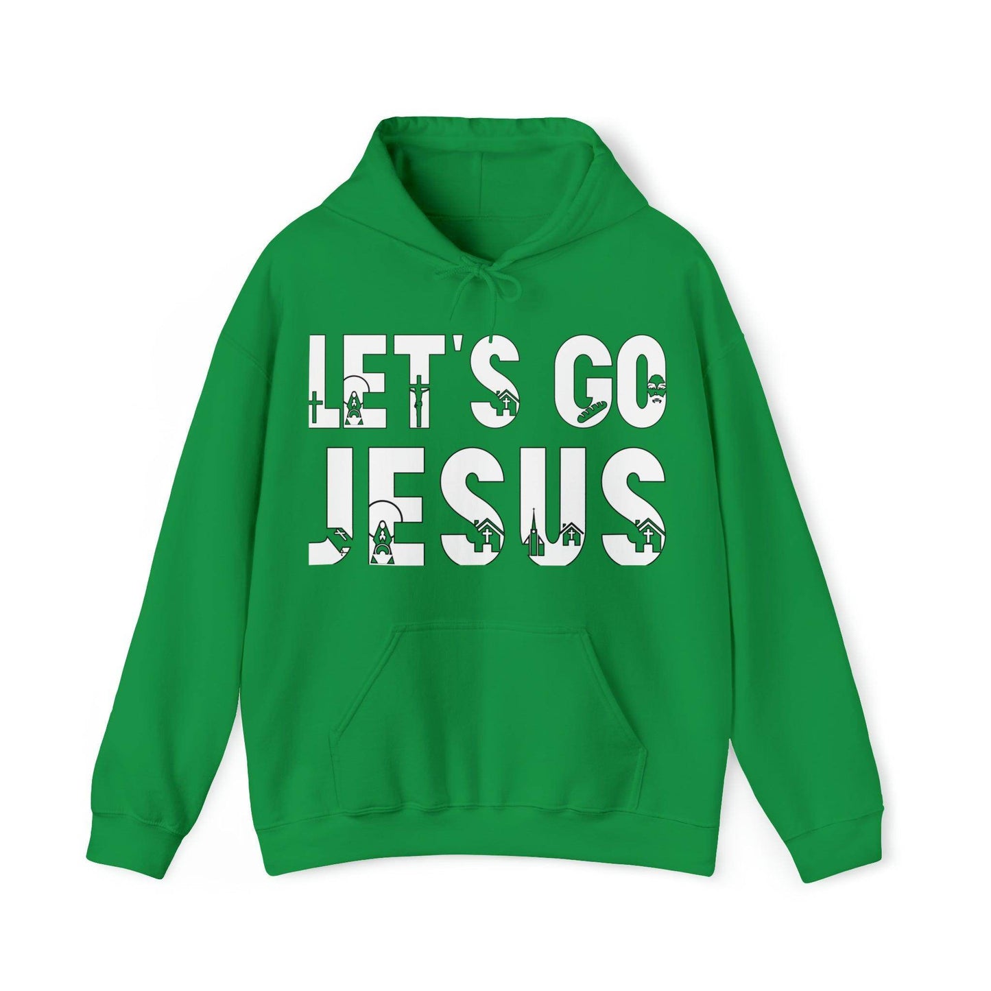 Let's Go Jesus Hooded Sweatshirt Funny Christian Shirt Christian Gift Trendy Christian Sweatshirt Religious Sweatshirt Jesus Hoodie Faith Shirt - Giftsmojo