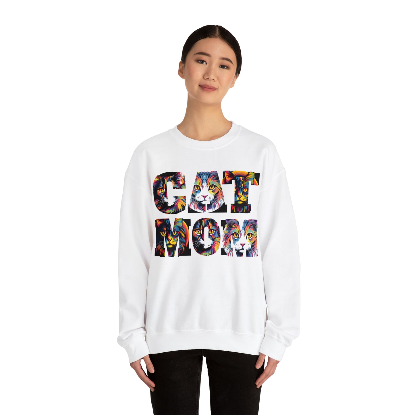 Vintage Cat Sweatshirt Cat Mom Sweatshirt Cat Crewneck Sweatshirt Cat Mom Gift Cat Lover Gift Animal Lover Cat Mama Shirt Cat Lover Sweater