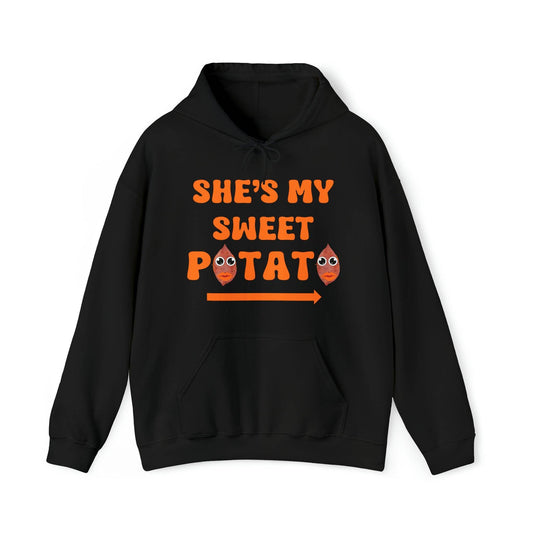 She's My Sweet Potato Hooded Sweatshirt Funny Thanksgiving Shirt Thanksgiving Gift Trendy Thanksgiving Sweatshirt Thanksgiving Hoodie Couple Matchinggift - Giftsmojo