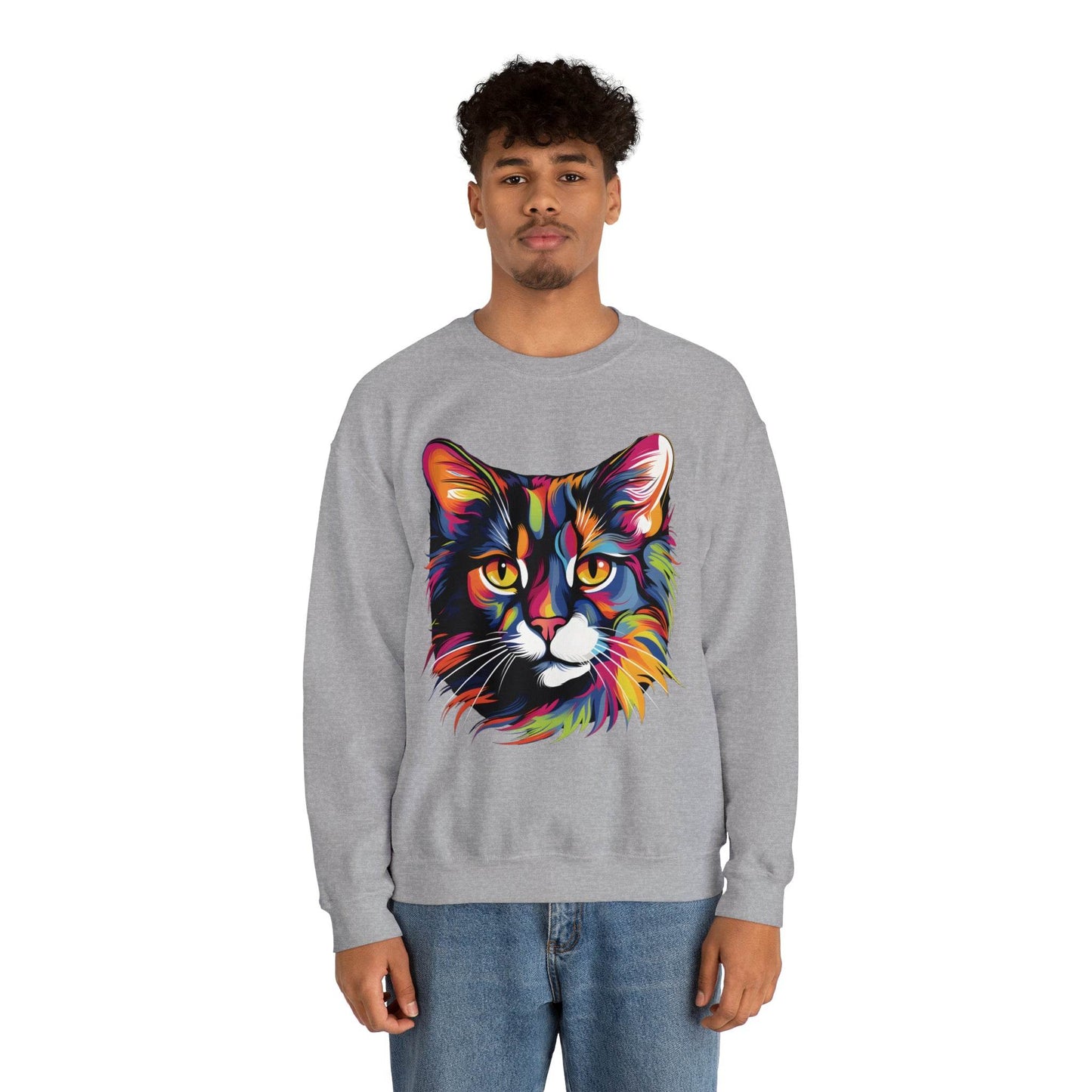 Retro Cat Lover Sweater Animal Lover Gift Cute Cat Mom Gift Cat Lover Gift Vintage Cat Mom Sweatshirt Cat Sweatshirt Cat Crewneck Sweatshirt - Giftsmojo