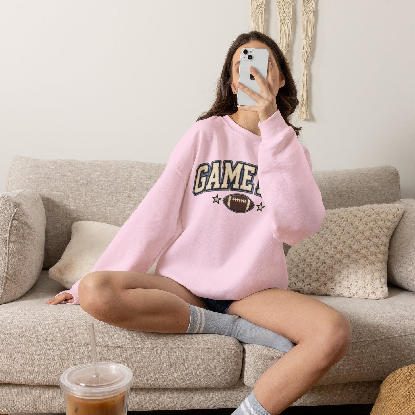 Game Day Crewneck Sweatshirt – Football Logo