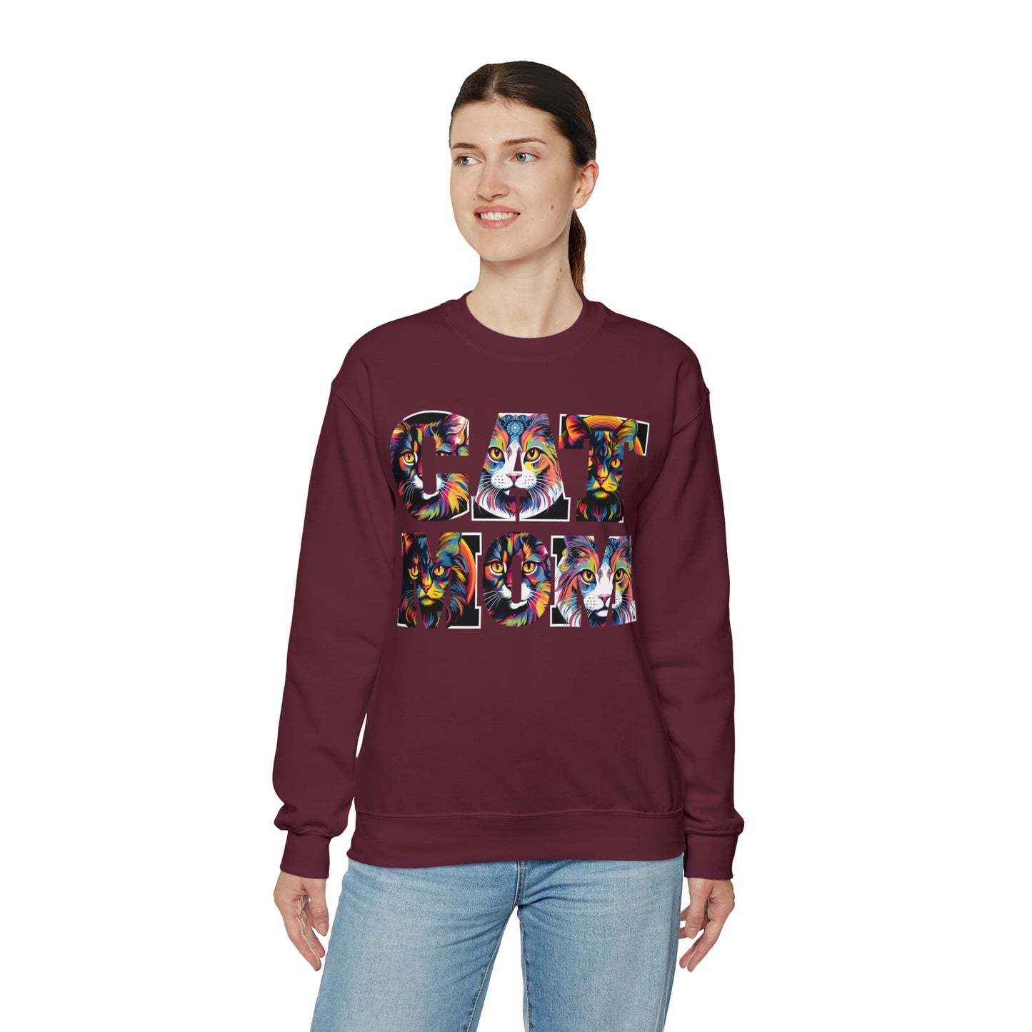 Vintage Cat Sweatshirt Cat Mom Sweatshirt Cat Crewneck Sweatshirt Cat Mom Gift Cat Lover Gift Animal Lover Cat Mama Shirt Cat Lover Sweater