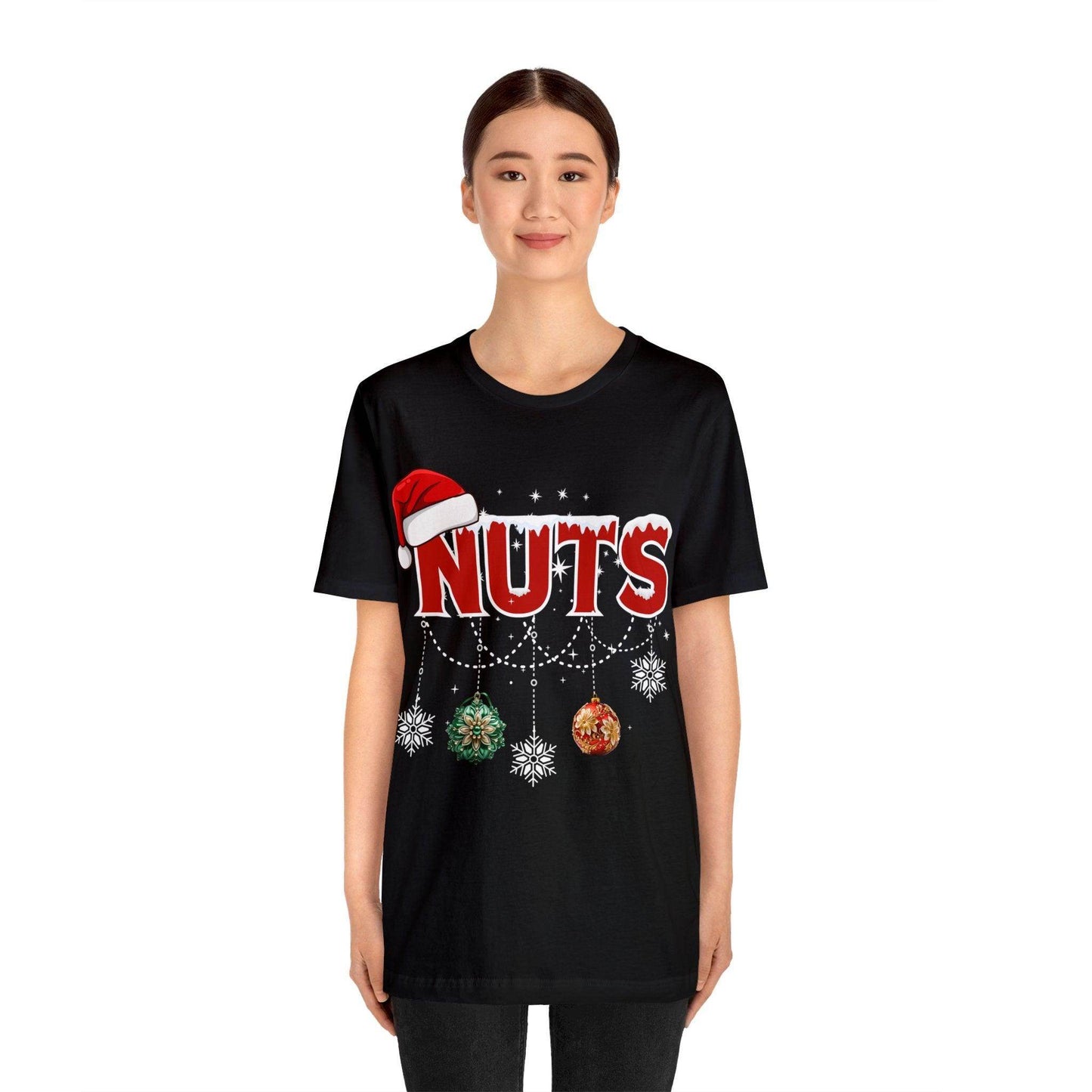 Funny Christmas Couples Matching Shirt Chest Nuts Shirts Holiday Shirt Cute Christmas Shirt Couple Sweater, Family Tee - Giftsmojo
