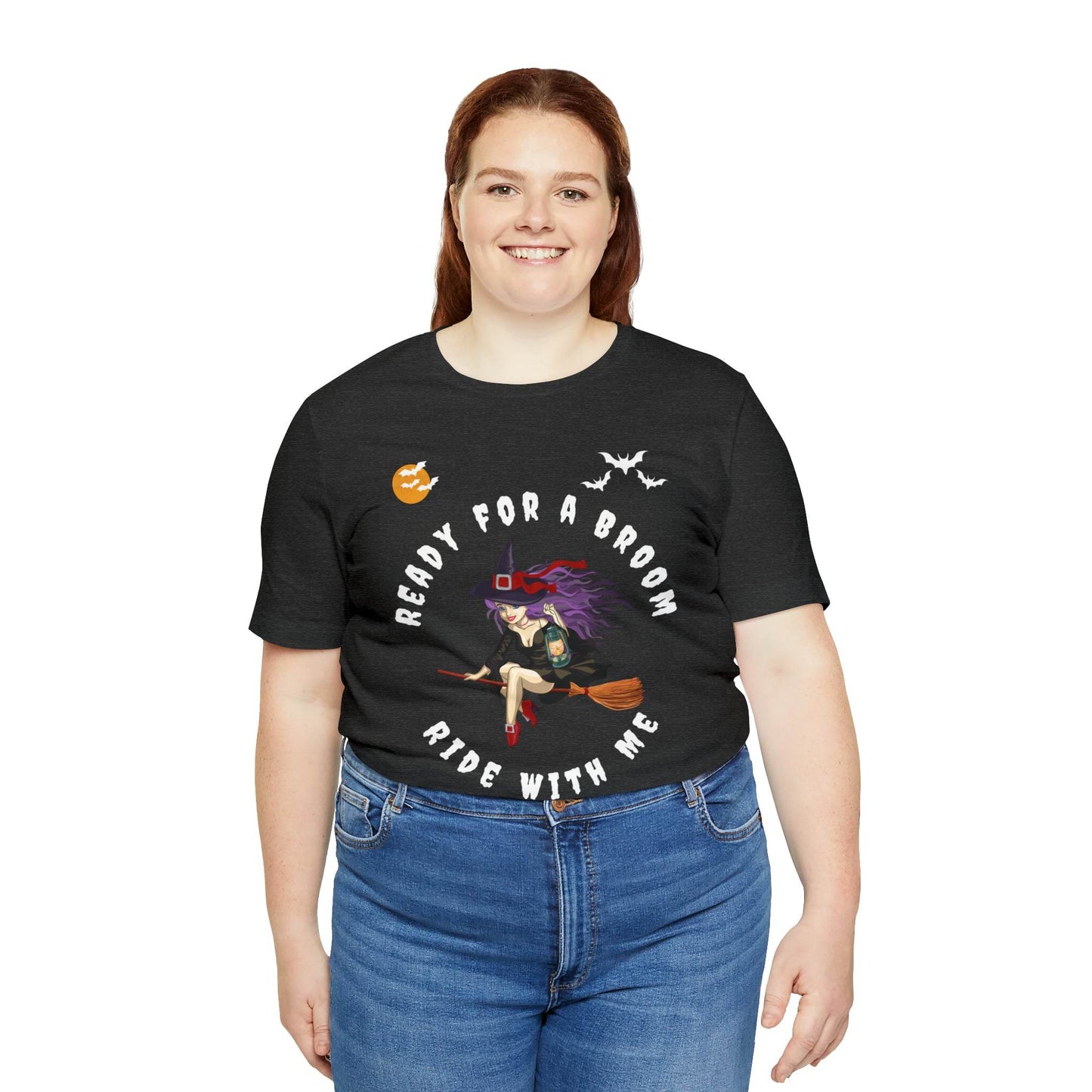 Ready for a Broom Ride with Me Halloween shirt, Witch shirt, Halloween tshirt, Halloween outfit, Work Halloween Costume - Giftsmojo