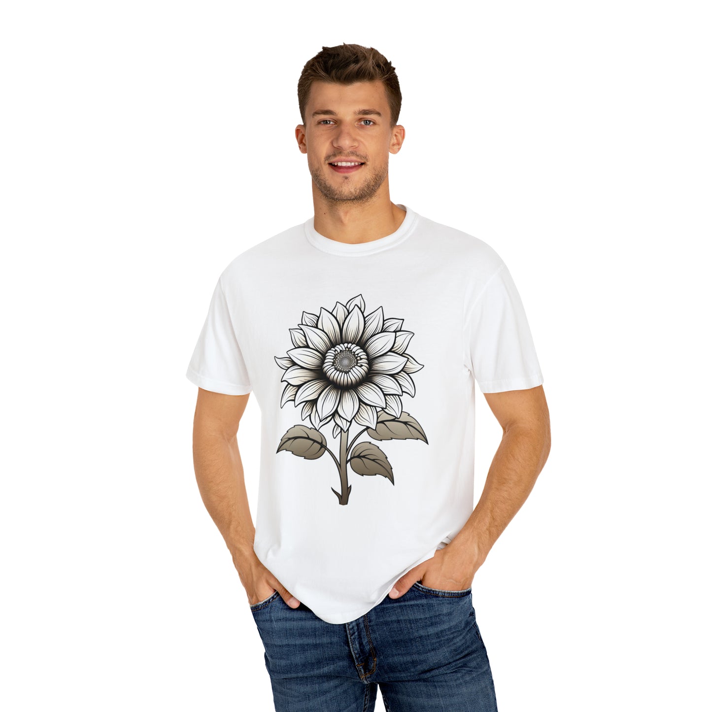 Sunflower Shirt Vintage Flower Shirt Aesthetic, Floral Graphic Tee Floral Shirt Flower T-shirt, Wild Flower Shirt Gift For Her