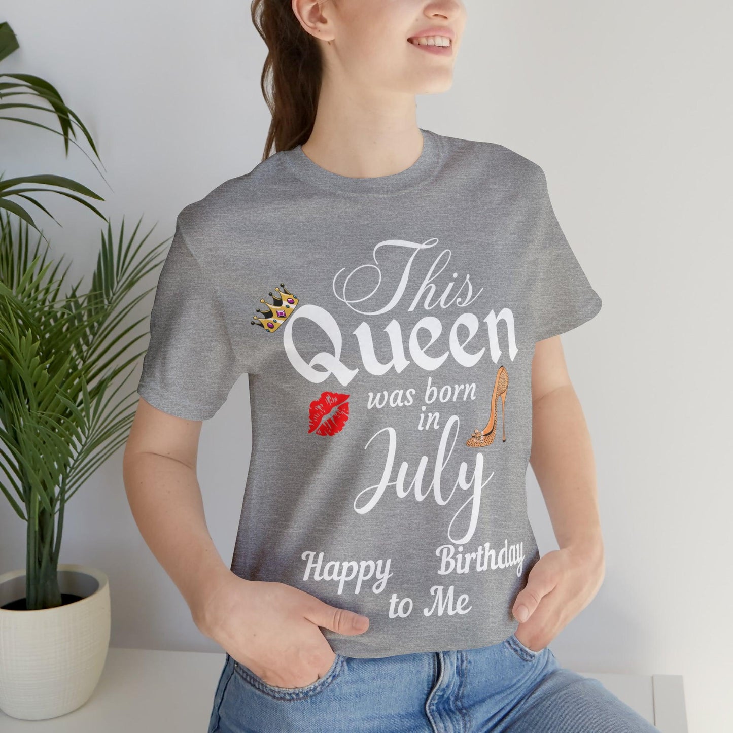 Birthday Queen Shirt, Gift for Birthday, This Queen was born in July Shirt, Funny Queen Shirt, Funny Birthday Shirt, Birthday Gift - Giftsmojo