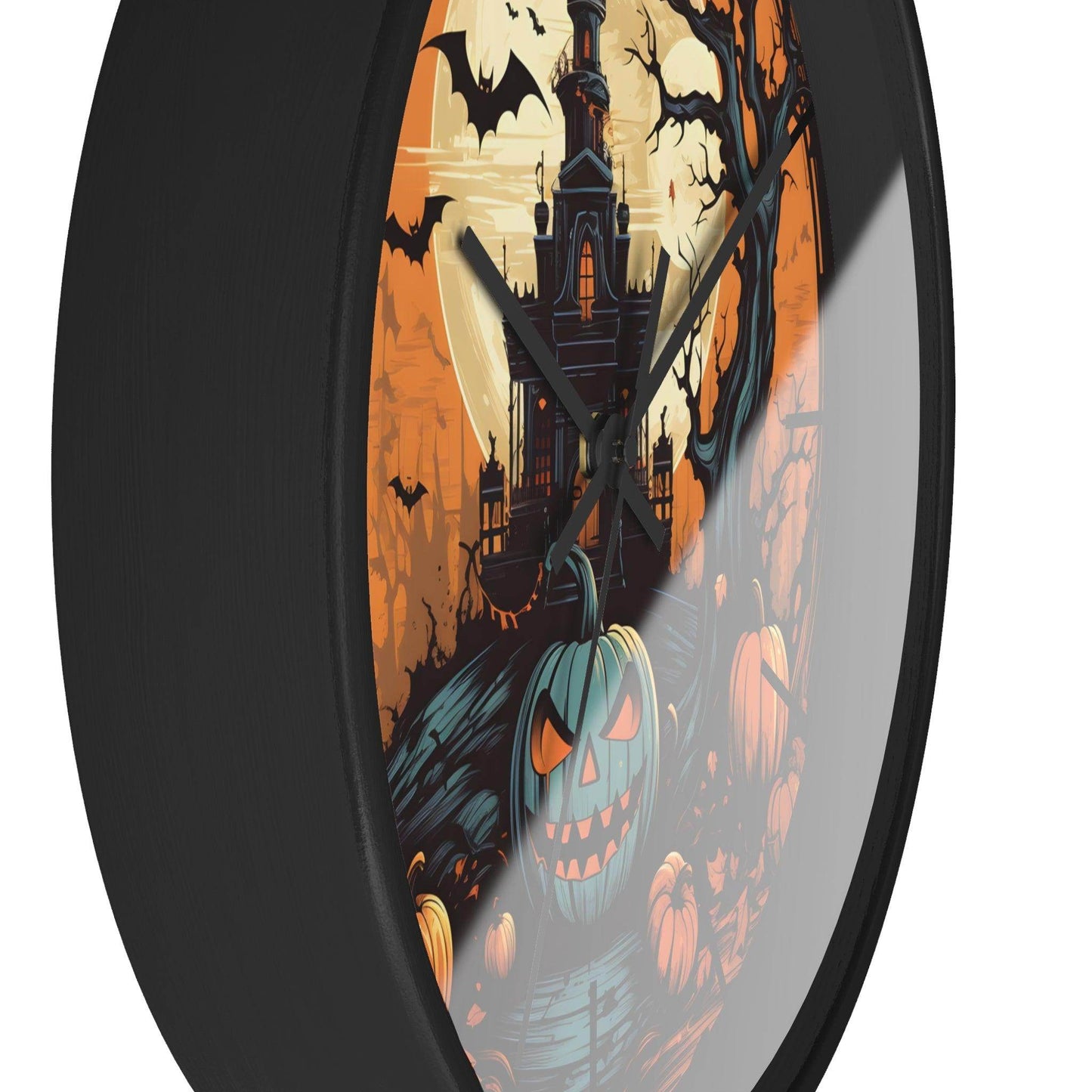 Halloween Ghost Wall Clock Halloween Wall Clocks Halloween Clock Fall Clock Halloween Decor - Giftsmojo
