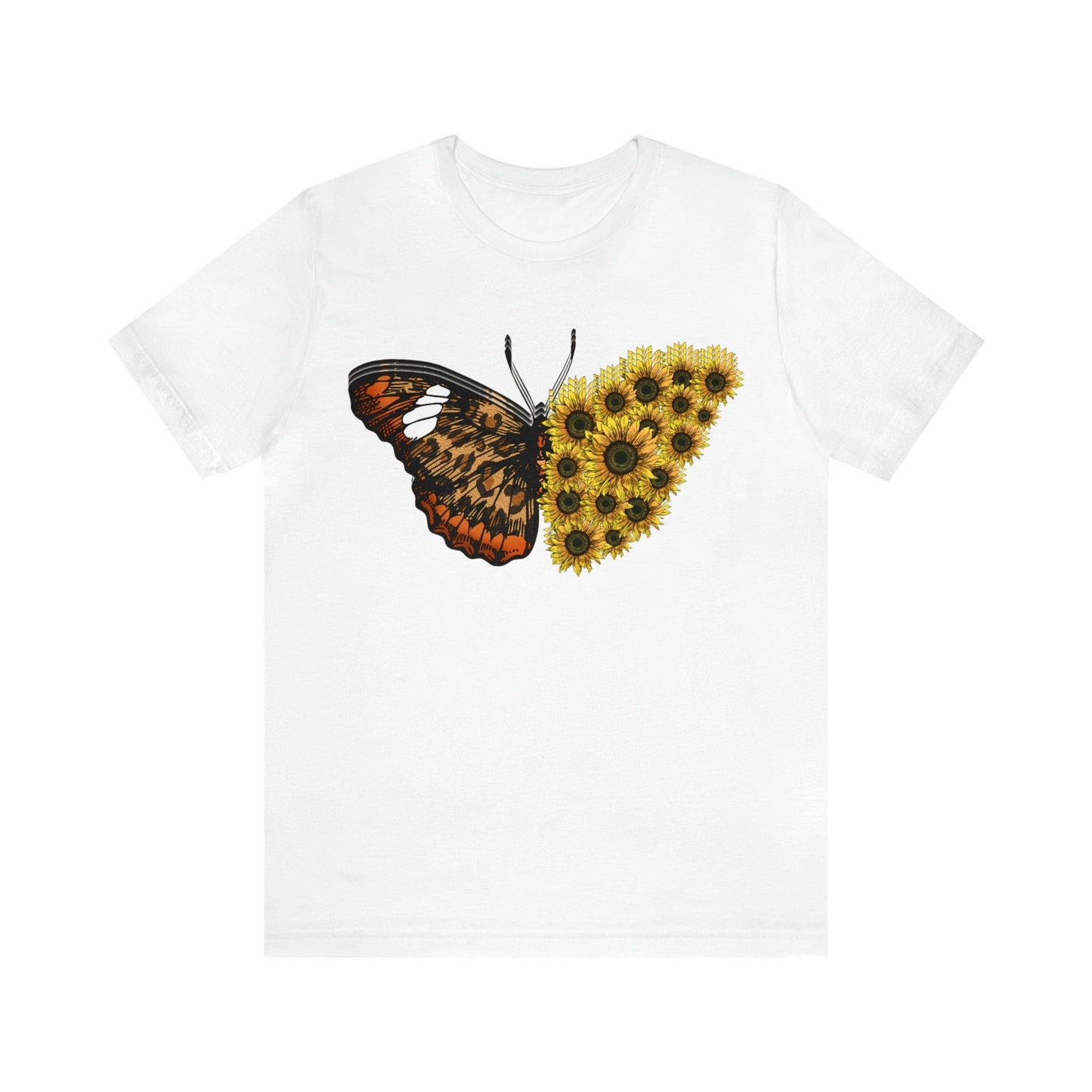 Butterfly Shirt, Sunflower Shirt, Insect Shirt Nature love T shirtFloral Tee Shirt, Flower Shirt, Garden Shirt, Womens Fall Summer shirt - Giftsmojo
