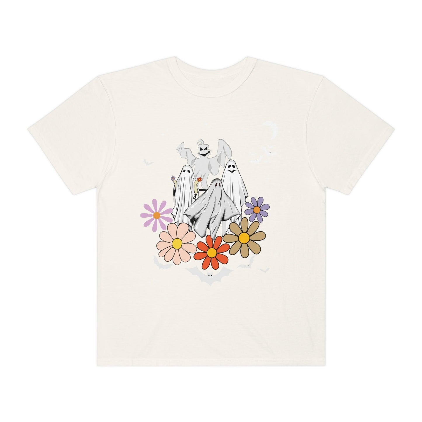 Retro Halloween t-shirt, Vintage Floral Ghost Shirt Halloween Shirt