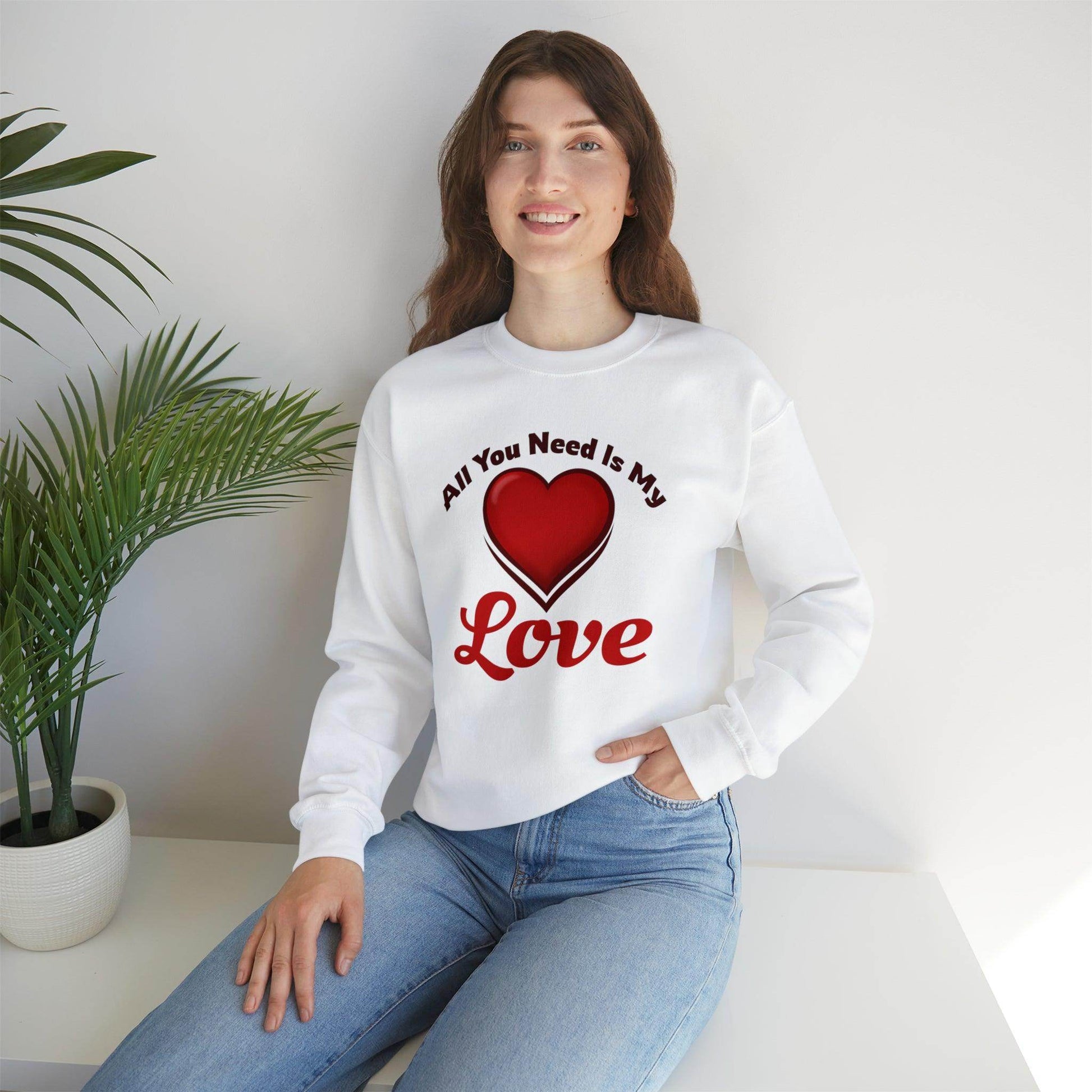All you need is My Love Tee Hooded Sweatshirt - Giftsmojo