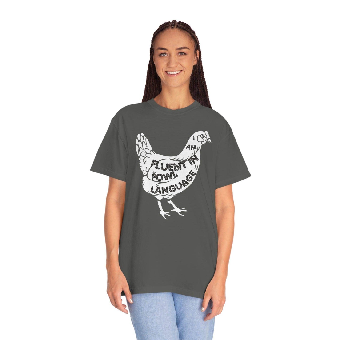 Chicken Shirt Chicken Tee Chicken Owner Gift -Fluent in Fowl Language Gift For Chicken Lover gift - Giftsmojo