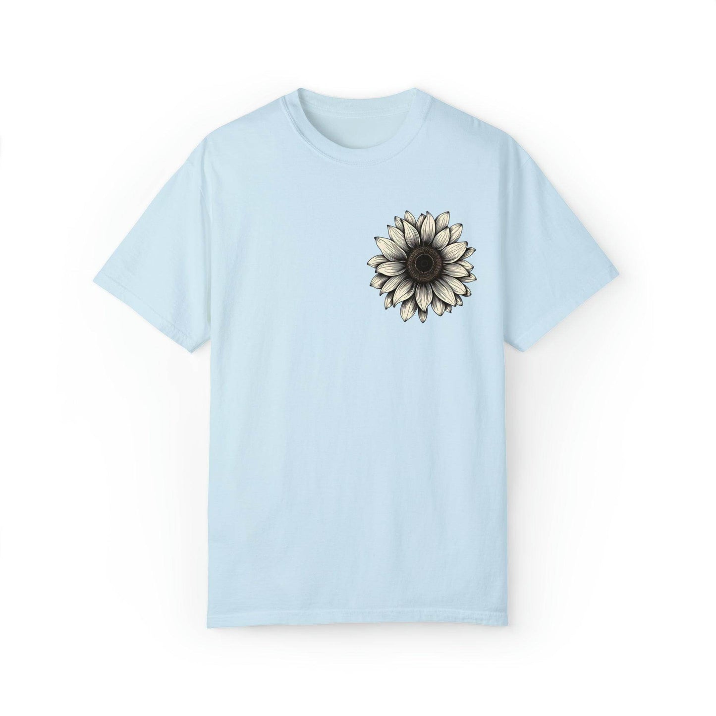 Women Sunflower Shirt Flower Shirt Aesthetic, Floral Graphic Tee Floral Shirt Flower T-shirt, Wild Flower Shirt Gift For Her Wildflower T-shirt - Giftsmojo