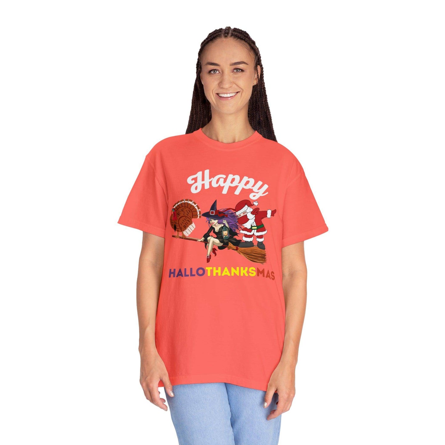 Happy HALLOTHANKSMAS Gift for Fall Halloween Thanksgiving Christmas Gift - Giftsmojo