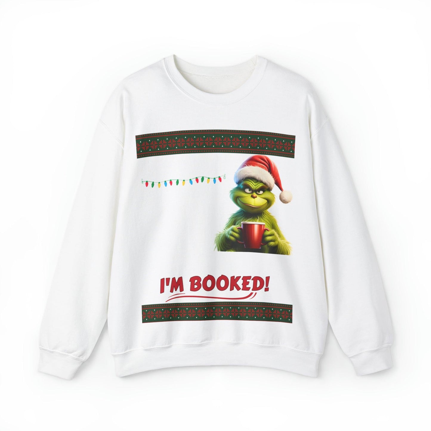 My Day Schedule I'M Booked Grinch Shirt Funny Christmas Sweatshirt Christmas grinch Sweatshirt Christmas Sweater Christmas Trendy Christmas Sweatshirt - Giftsmojo
