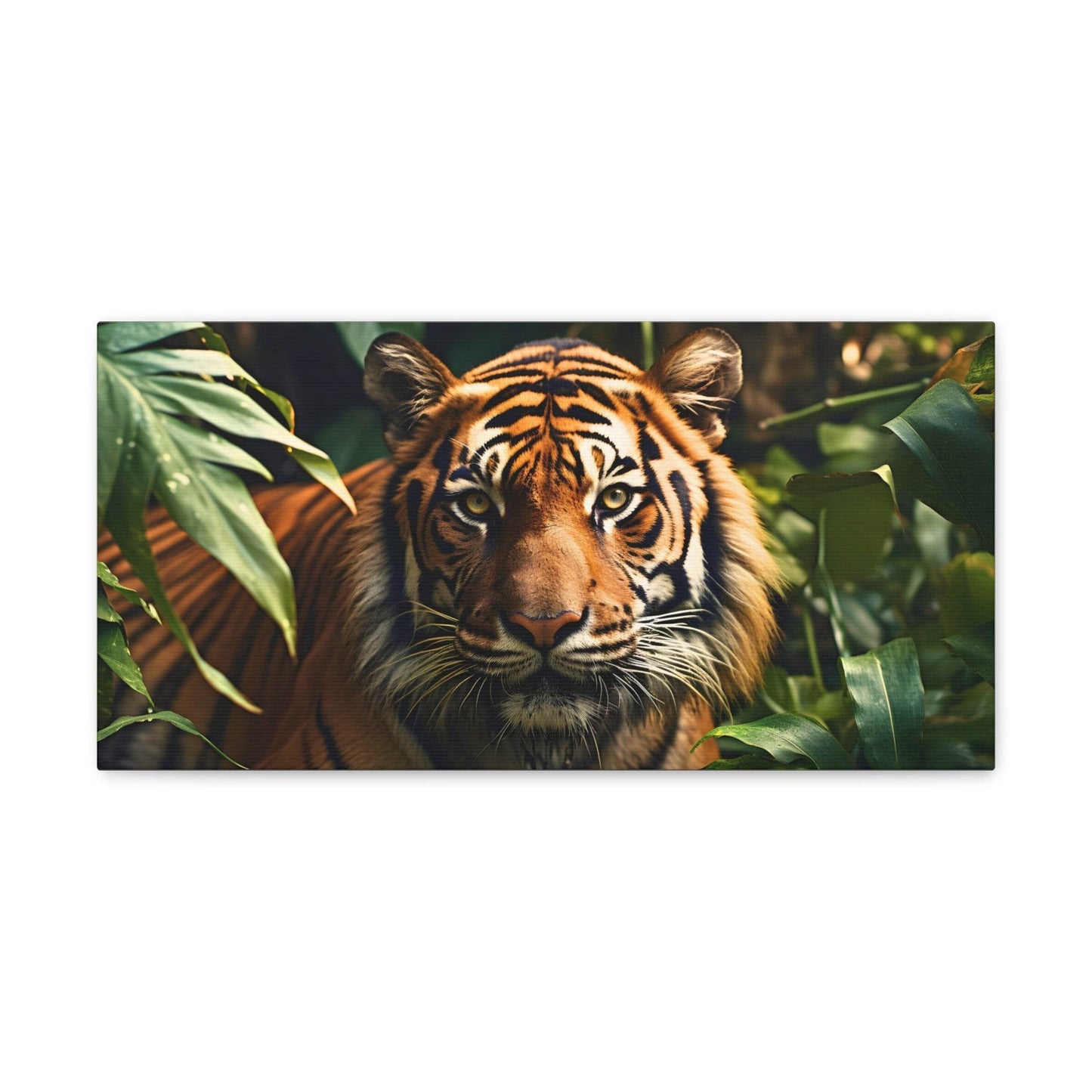 Tiger In Nature Art Canvas Gallery Wraps Tiger Print Large Canvas Art Animal Wall Art minimalist Wall Art Lover Gift - Giftsmojo