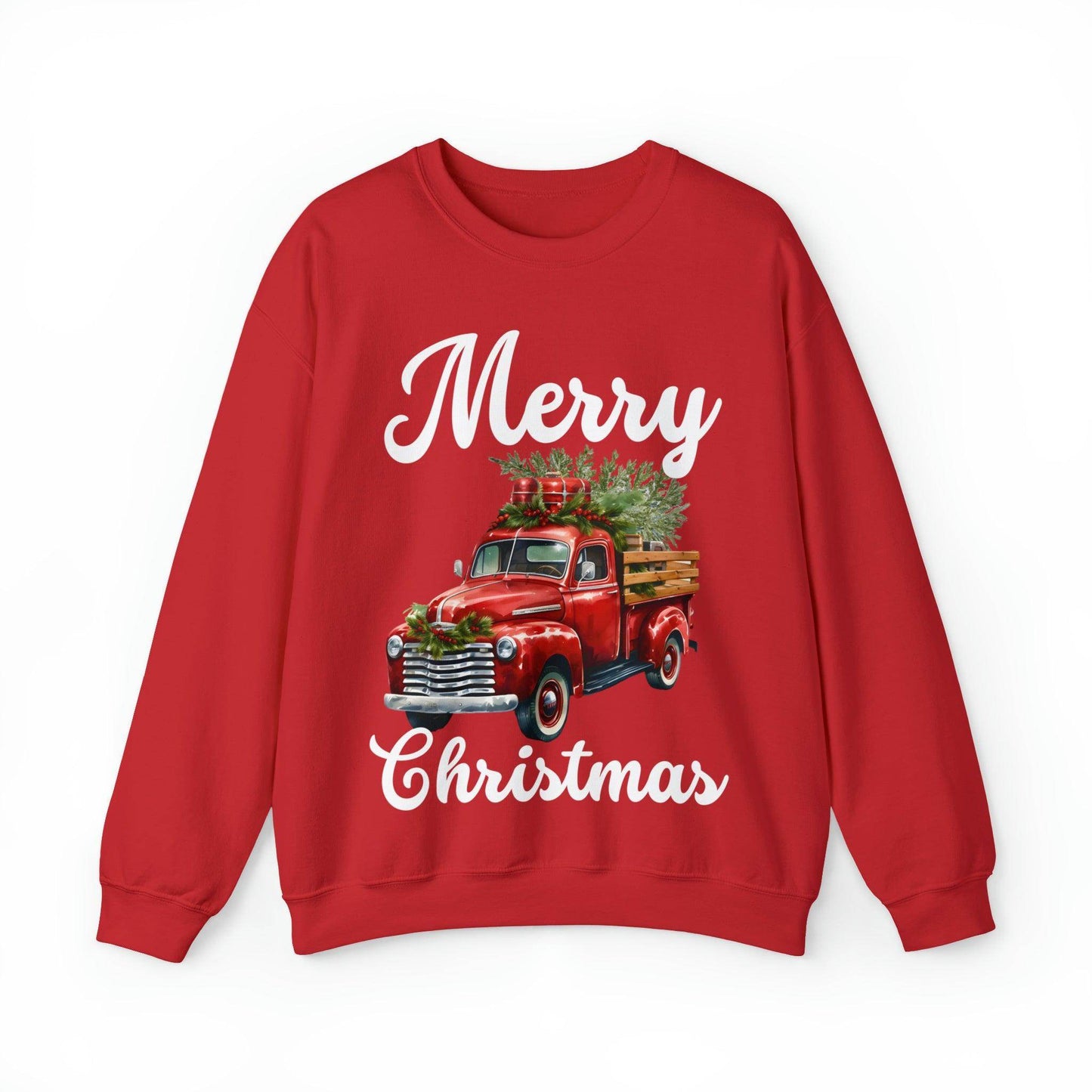 Christmas Tree Truck Sweatshirt Christmas Truck Sweatshirt Christmas Sweater Tree Truck Shirt Christmas Sweatshirt Tree Sweat Pine Tree - Giftsmojo