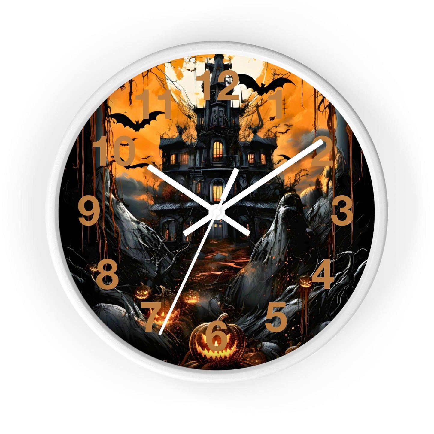 Halloween Ghost Wall Clock Halloween Wall Clocks Halloween Clock Fall Clock Halloween Decor Home decor
