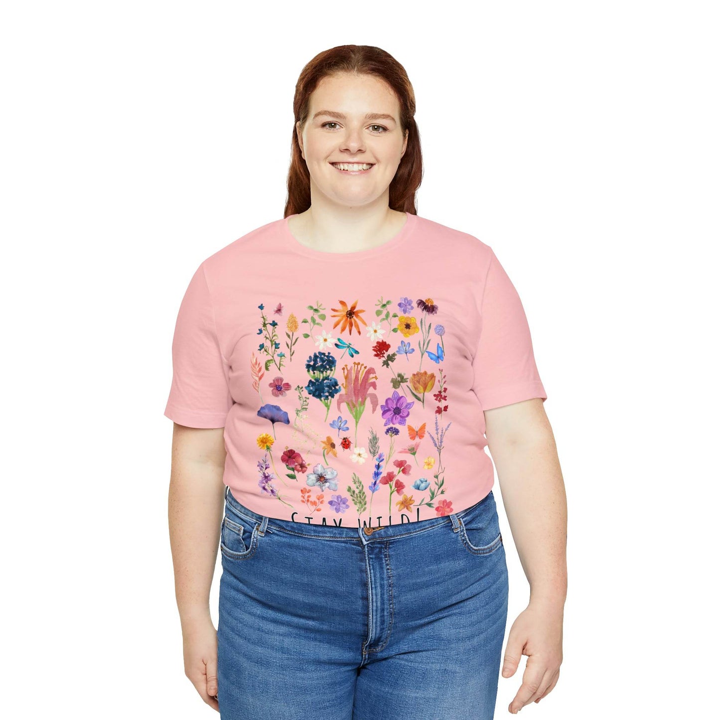 Wildflower Tshirt, Stay Wild Flowers Shirt, Floral Tshirt, Flower Shirt, Gift for Women, Ladies Shirts, Best Friend Gift, Plant Mom shirt - Giftsmojo