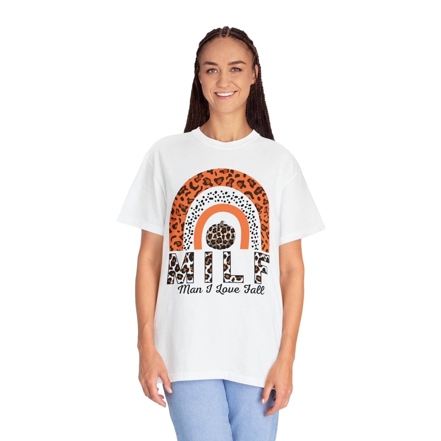 Man I love Fall Gift for Fall Funny fall shirts gift Pumpkin comfort colors shirt - Giftsmojo