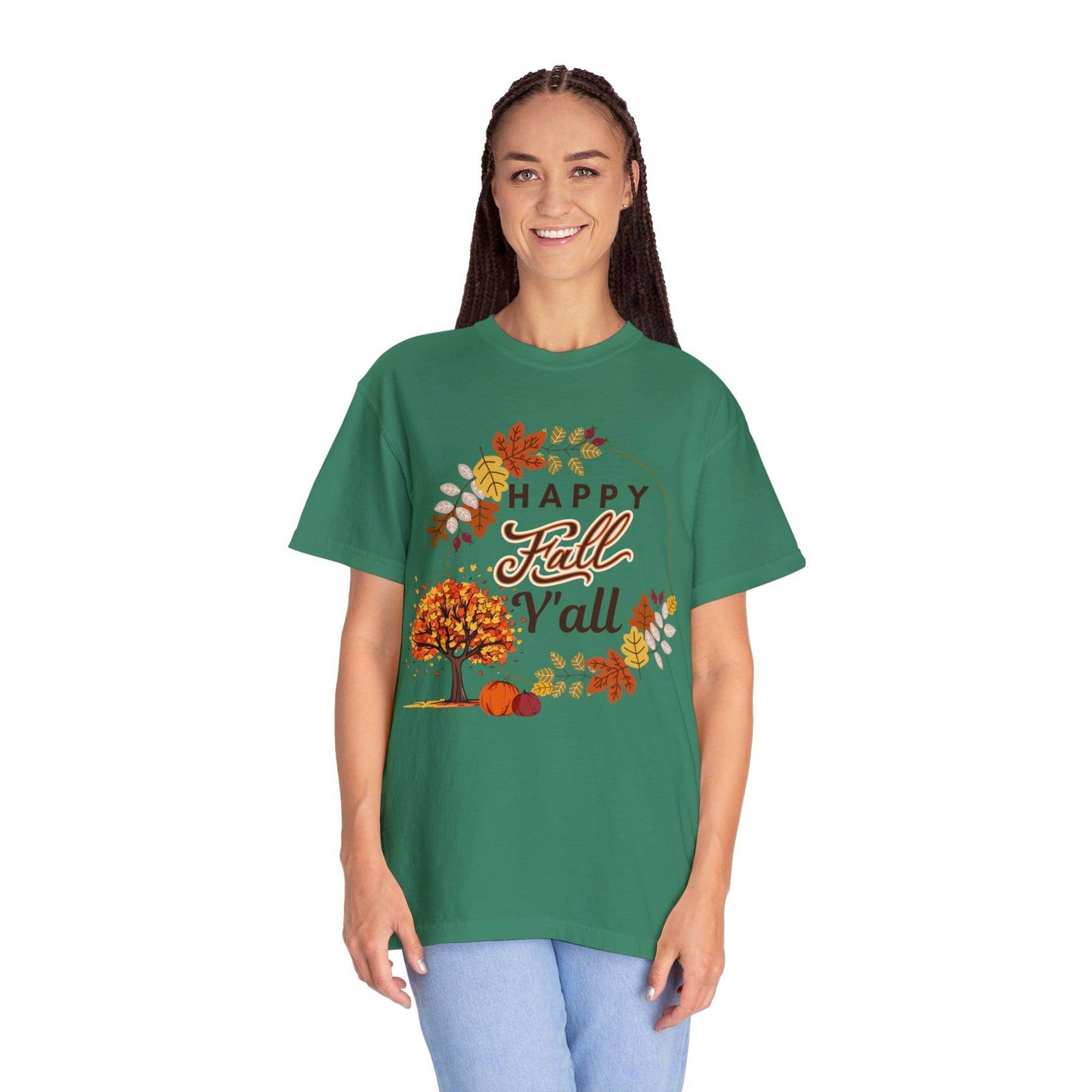 Happy Fall Y'all Gift for Fall, Funny Fall Shirts Gift, Autumn Tee, Fall TShirt - Giftsmojo