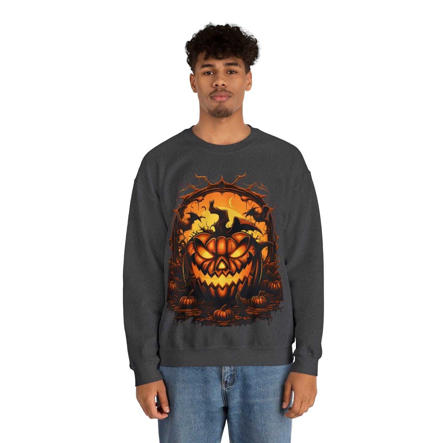 Scary Halloween Pumpkin Face Ghost Costume: Transform into a Spooky Specter - Giftsmojo
