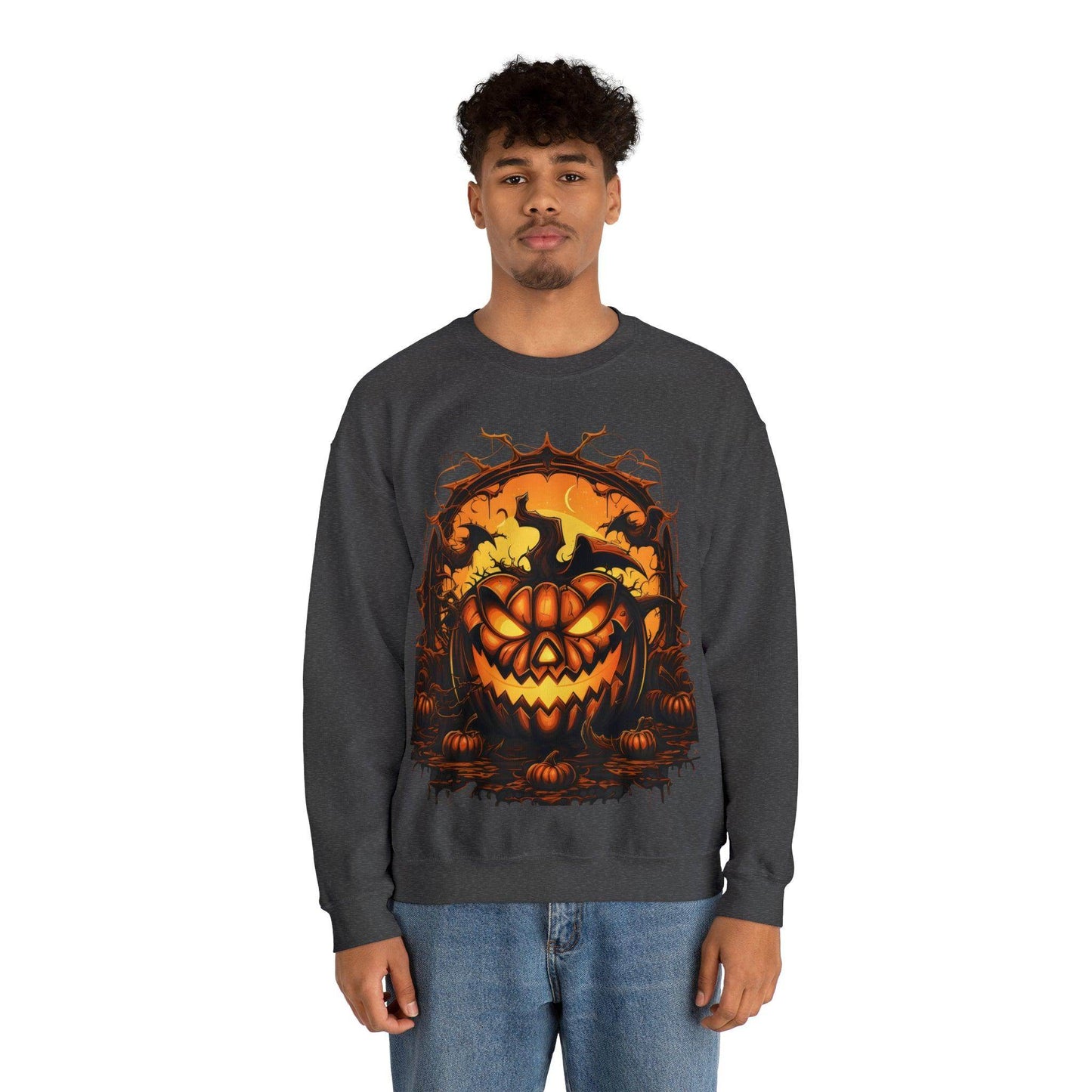 Scary Halloween Pumpkin Face Ghost Costume: Transform into a Spooky Specter - Giftsmojo
