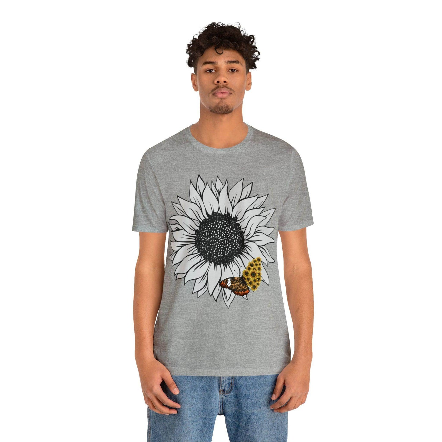 Flower Shirt, Sunflower Shirt, Floral Tee Shirt, Garden Shirt, Womens Fall Summer Shirt Sunshine Tee, Gift for Gardener, Nature love shirt - Giftsmojo