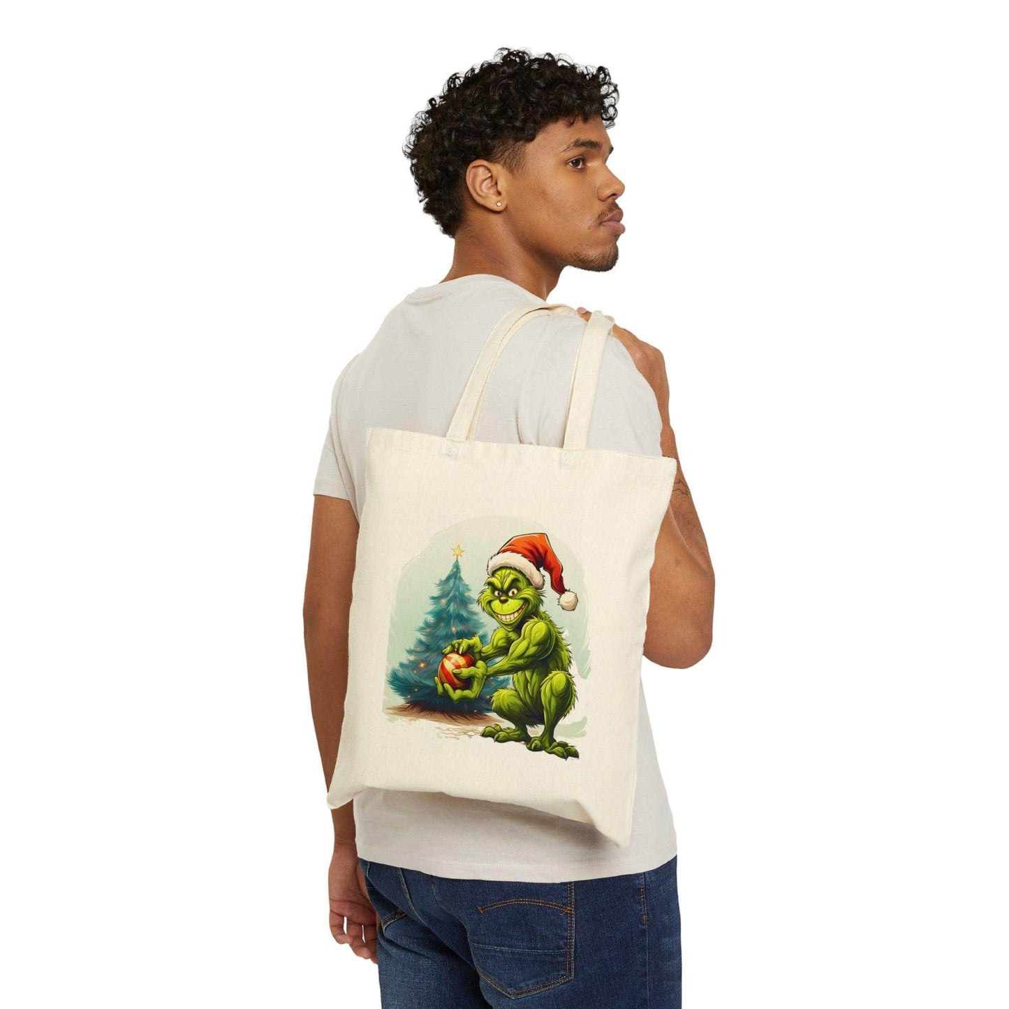 Grinch Tote Bag Christmas Bag Christmas Tote Bag The Grinch Bag Canvas Tote Bag Shopping Bag Gift For Women Totes Birthday Gift Bag - Giftsmojo