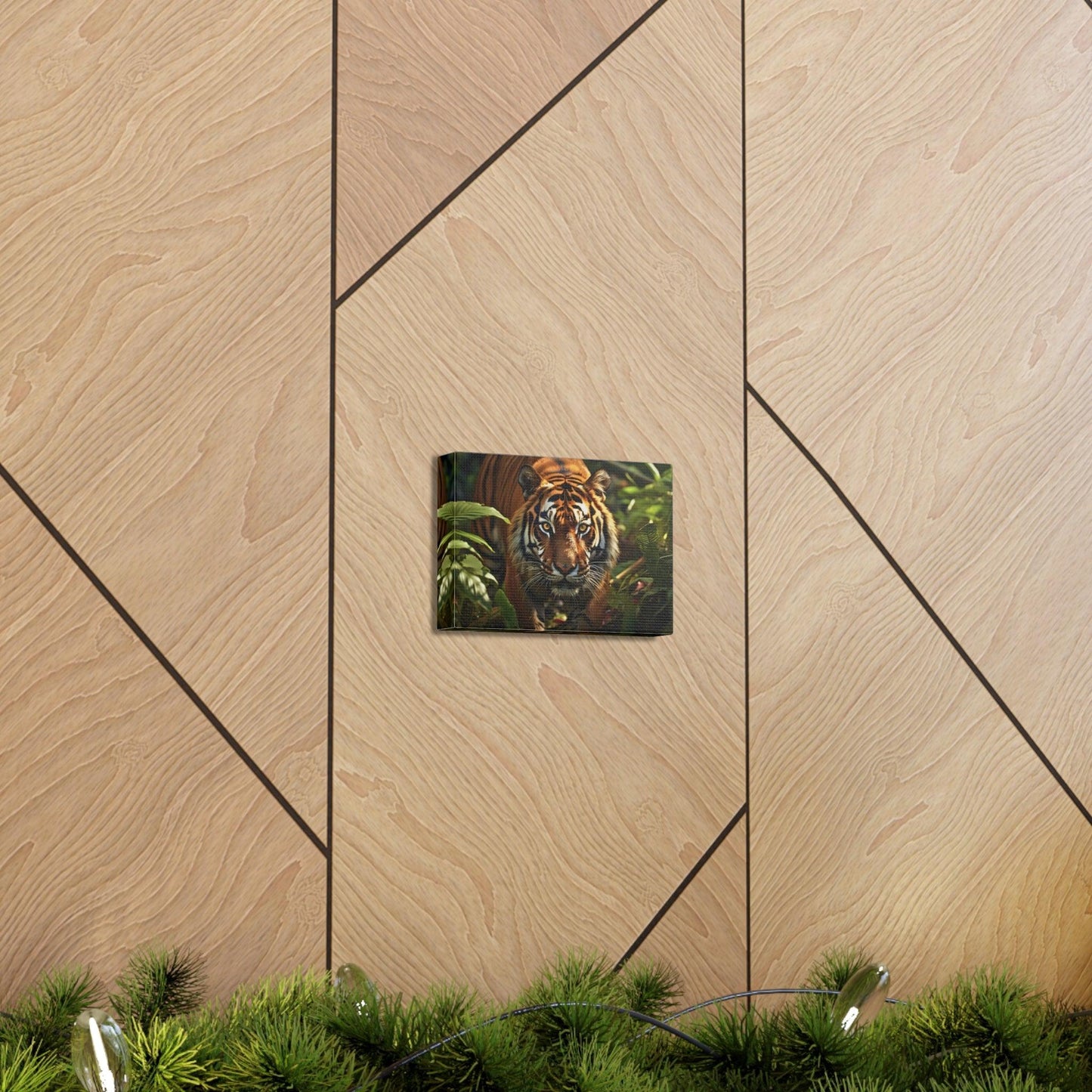 Tiger In Nature Art Canvas Gallery Wraps Tiger Print Large Canvas Art Animal Wall Art minimalist Wall Art Lover Gift - Giftsmojo