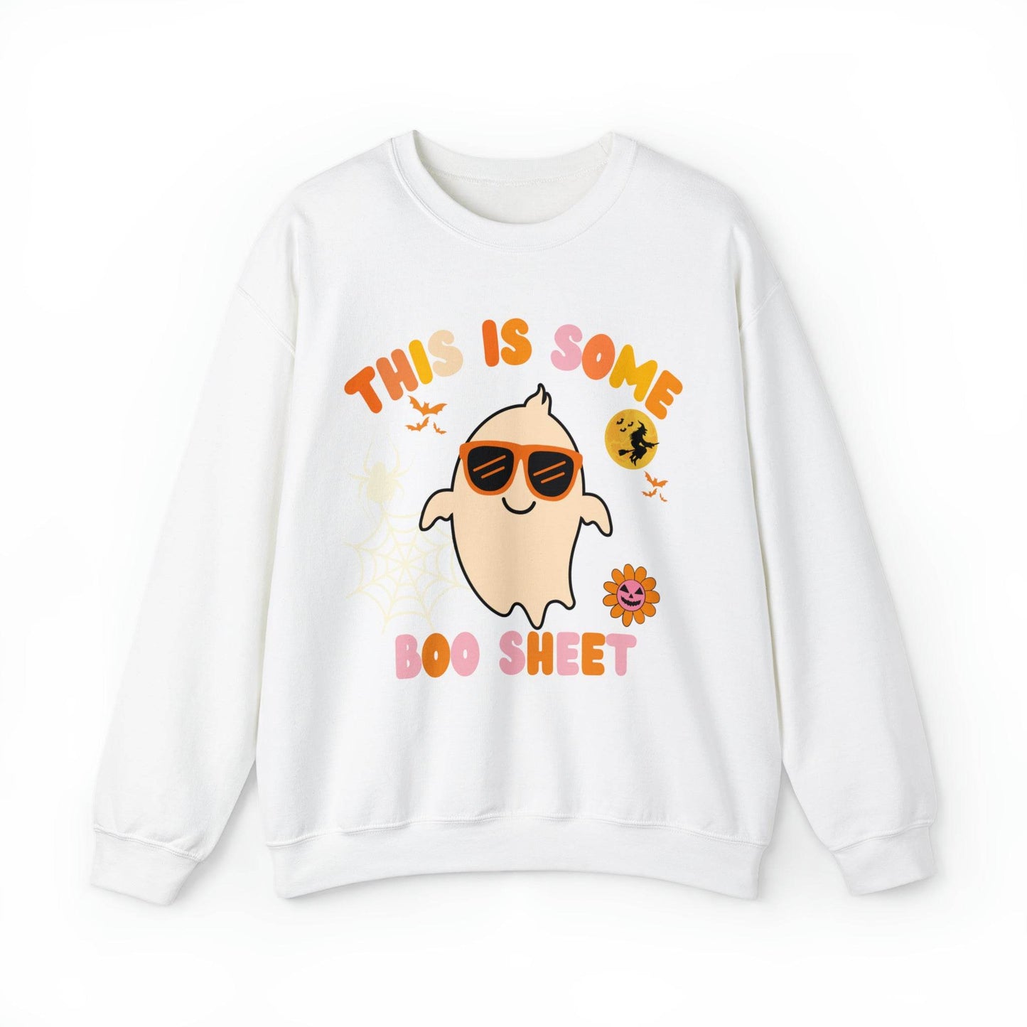 This Is Some Boo Sheet Ghost Sweatshirt Cute Ghost Sweatshirt Boo Ghost Sweatshirt Gift Shirt Funny Halloween Shirt Spooky Season Shirt - Giftsmojo