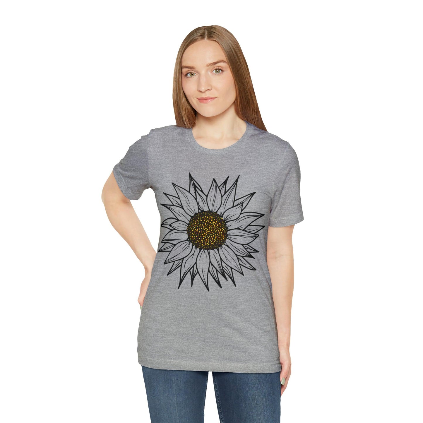 Sunflower Shirt, Floral Tee Shirt, Flower Shirt, Garden Shirt, Womens Fall Summer Shirt Sunshine Tee, Gift for Gardener, Nature love shirt - Giftsmojo