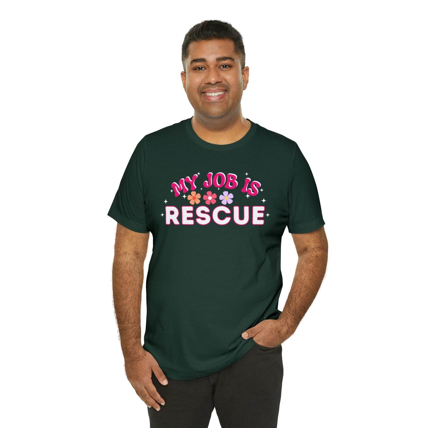 My Job is Rescue Shirt Firefighter Shirt Coast Guard Shirt Paramedic, Lifeguard, - Giftsmojo
