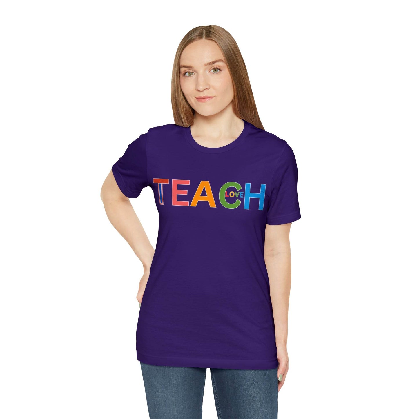 I Teach Love Shirt, Teacher Shirt, Teacher Appreciation Gift for Teachers - Giftsmojo