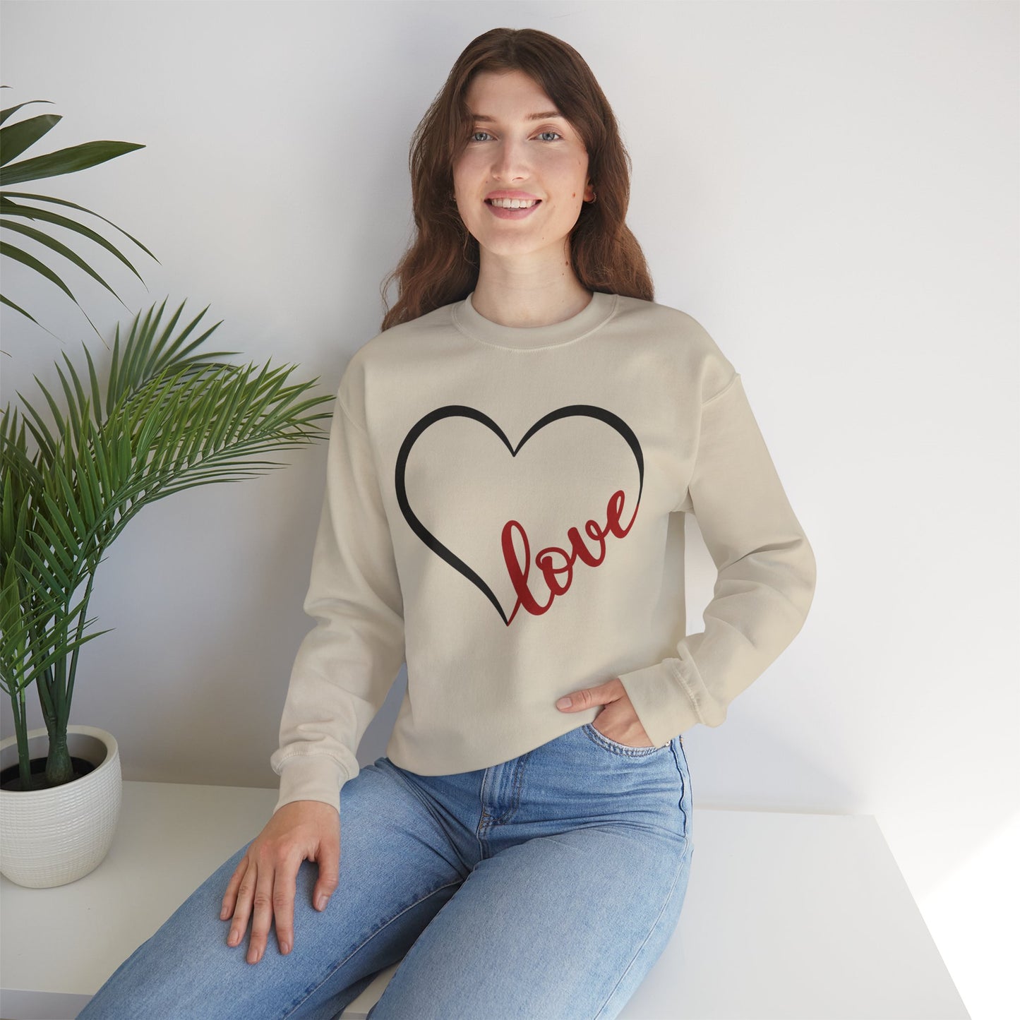 Heart Valentine Sweatshirt - Unisex