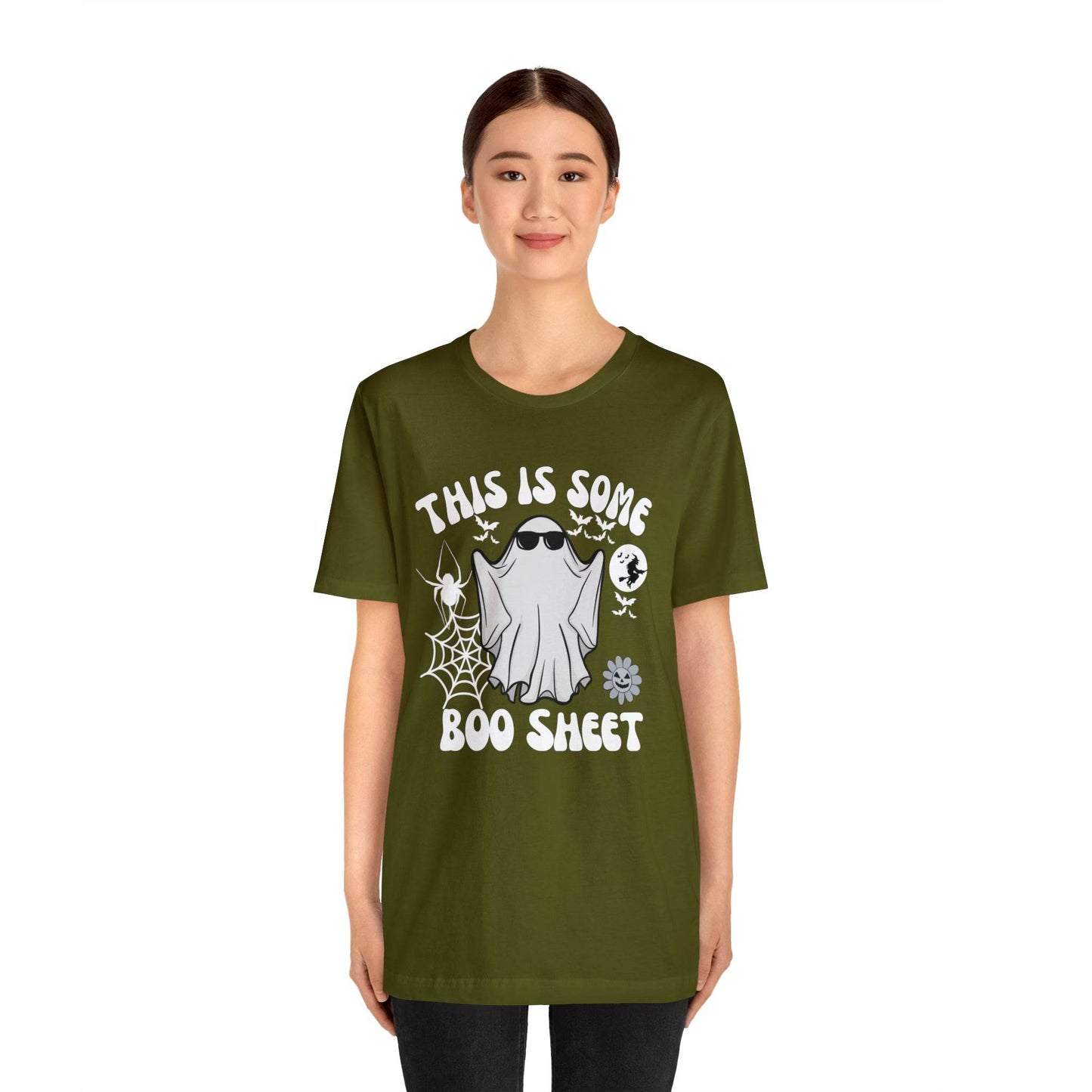 This Is Some Boo Sheet Funny Halloween Shirt Funny Halloween Costume Spooky Season Tee Funny Gift Shirt for Birthday Christmas Anniversary - Giftsmojo