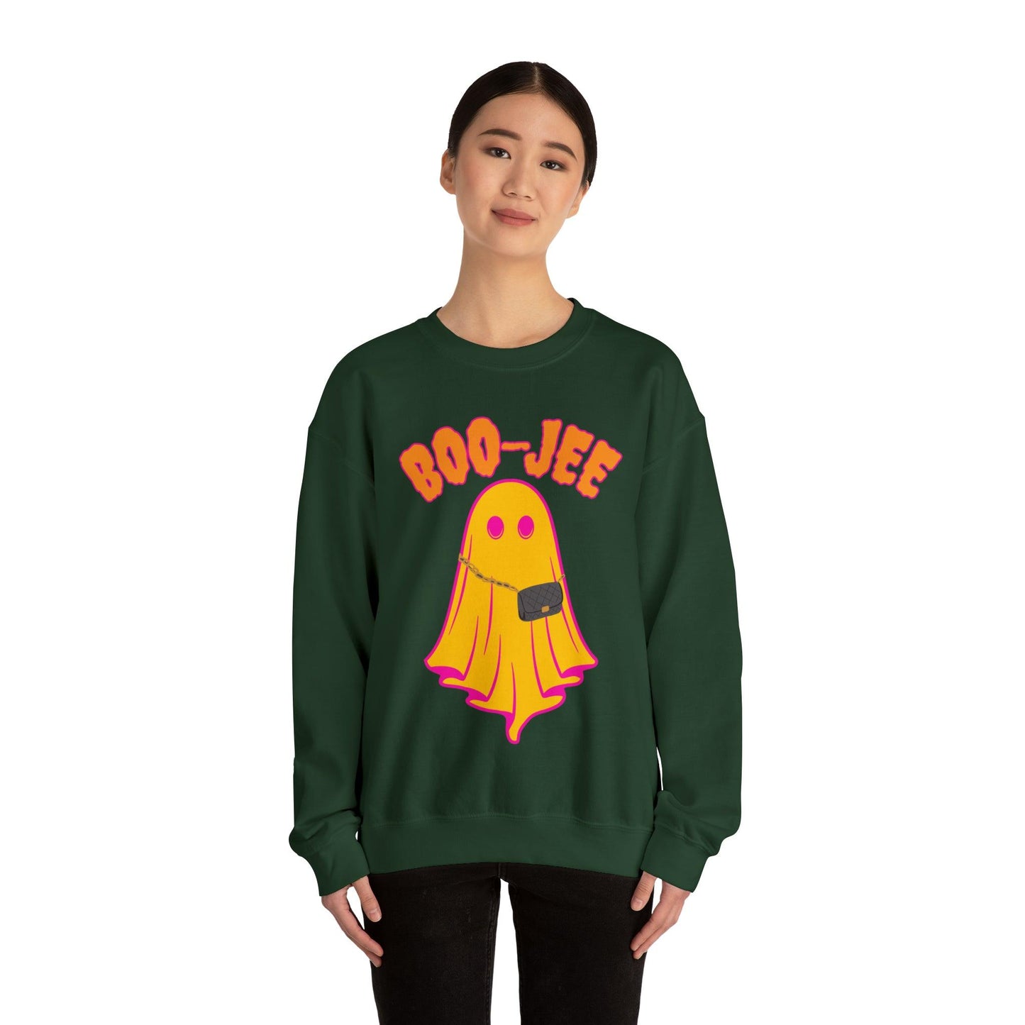 Boo-Jee Sweatshirt, Boo Halloween Sweatshirt, Spooky Ghost Sweatshirt, Boo Jee Shirt, Halloween Ghost Sweatshirt, Halloween Boo Shirt - Giftsmojo