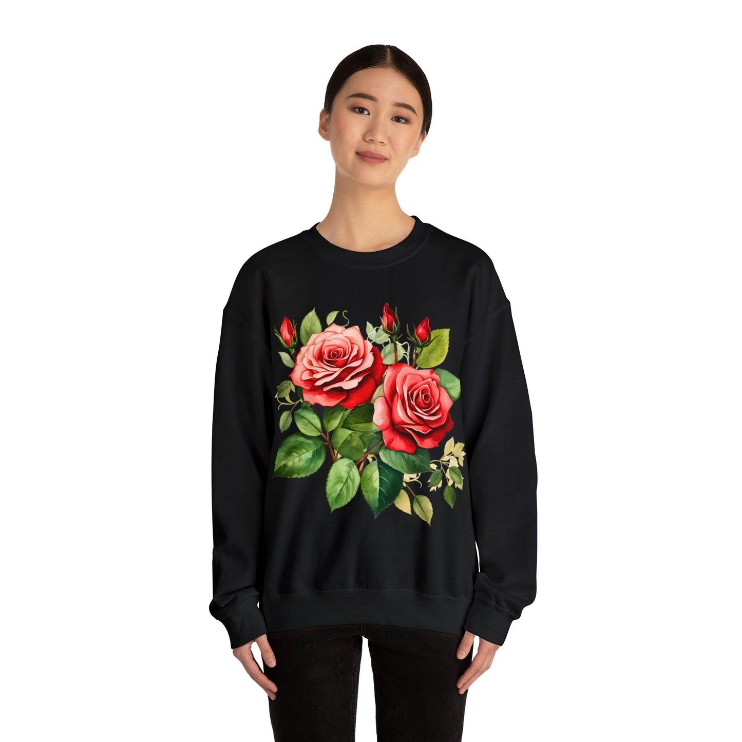 Christmas Flower Shirt Christmas Flower Sweatshirt Christmas Floral Sweatshirt Christmas Sweater Christmas Trendy Christmas Sweatshirt - Giftsmojo