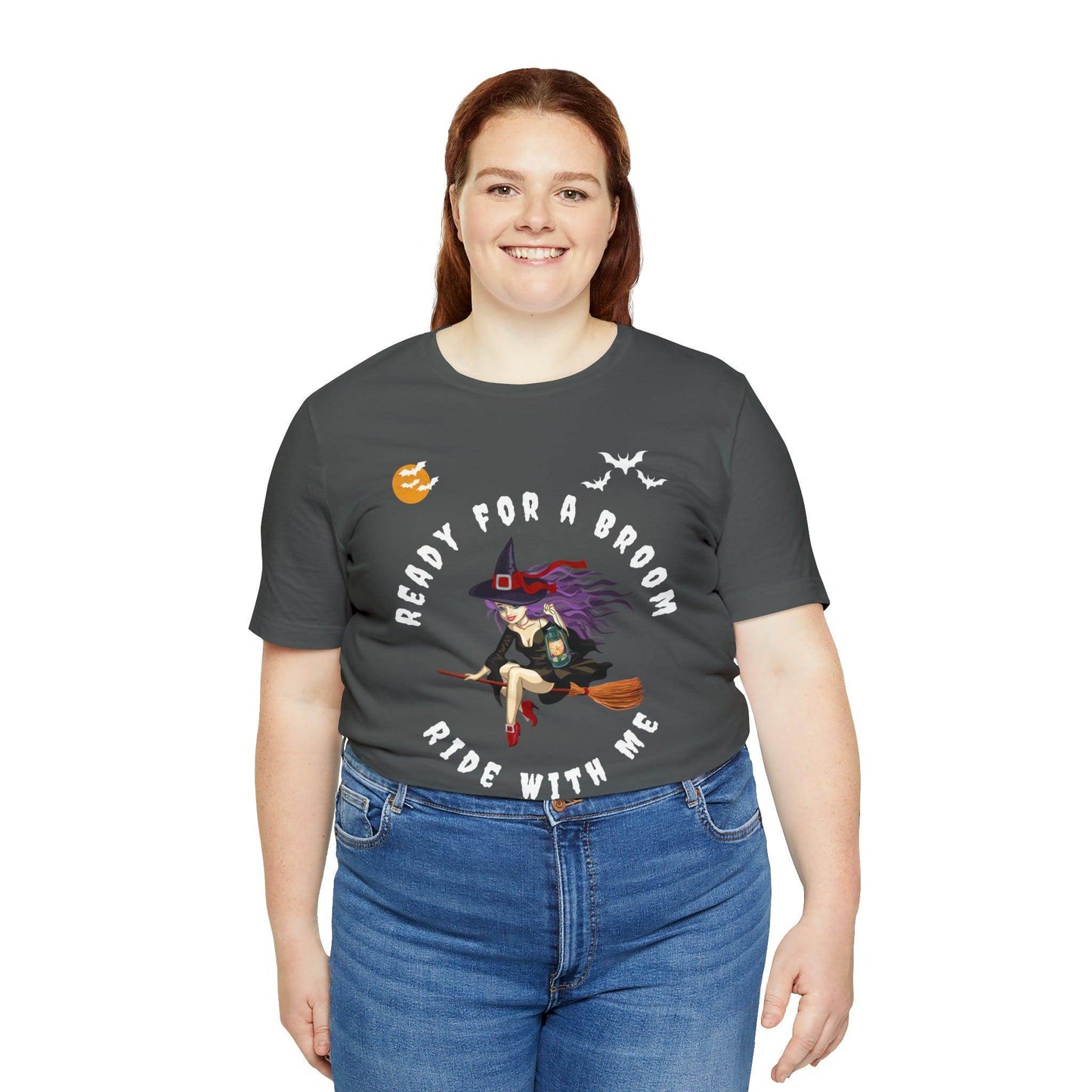 Ready for a Broom Ride with Me Halloween shirt, Witch shirt, Halloween tshirt, Halloween outfit, Work Halloween Costume - Giftsmojo