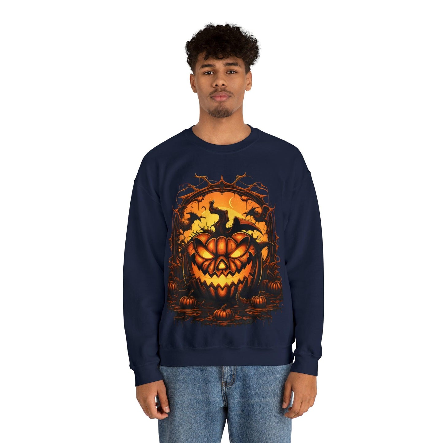 Scary Halloween Pumpkin Face Ghost Costume: Transform into a Spooky Specter - Giftsmojo